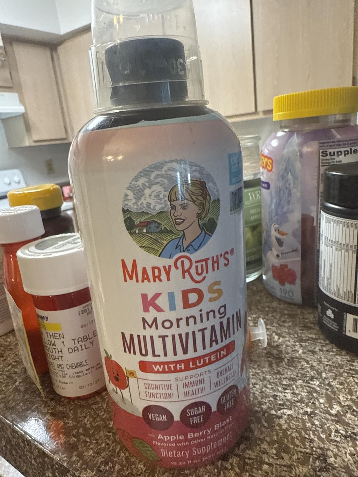 MARYRUTH'S Liquid Morning Multivitamin for Kids | Kids Multivitamin | Immune Support Supplement | Vitamin C | Vitamin D | Essential Nutrients | Vegan | 30-180 Servings | 15.22 fl oz customer photo 2