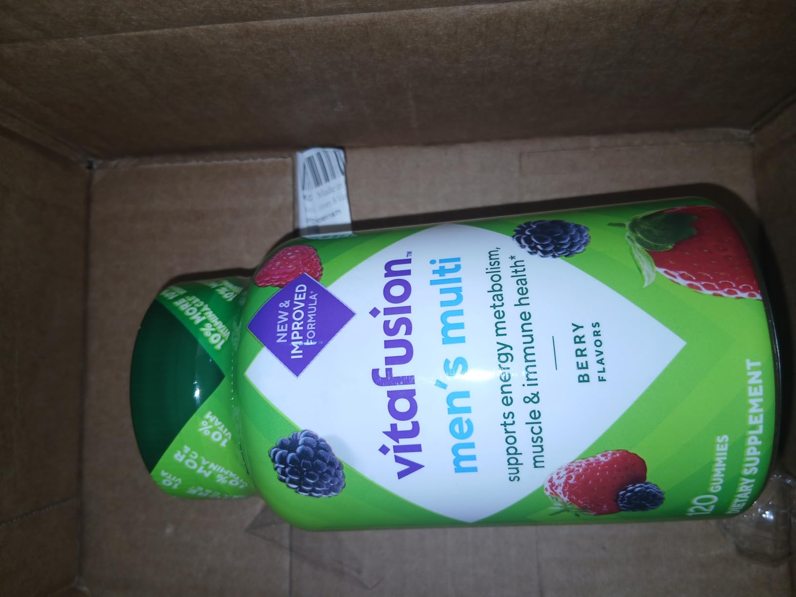 Vitafusion Adult Gummy Vitamin Supplement for Men, Berry Flavored, A, C, D, E, B6, B12, Daily, 120 Count, 60 Day Supply customer photo 1