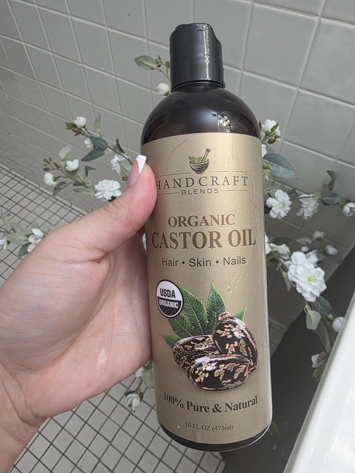 Handcraft Blends Castor Oil Pack Wrap | Organic Castor Oil 16 oz | Reusable Wraps | Durable Comfortable Pack Wraps | Adjustable Elastic Straps | Neck and Stomach customer photo 1