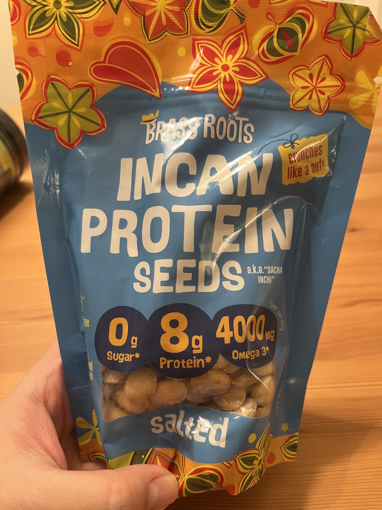 Brass Roots Organic Incan Protein Seeds - Salted - 10 oz, High Protein, School Safe, Nut Free, High Omega 3, Supports Gut Health, Good Source of Fiber, Shark Tank (10 oz (Pack of 1), Salted) customer photo 2