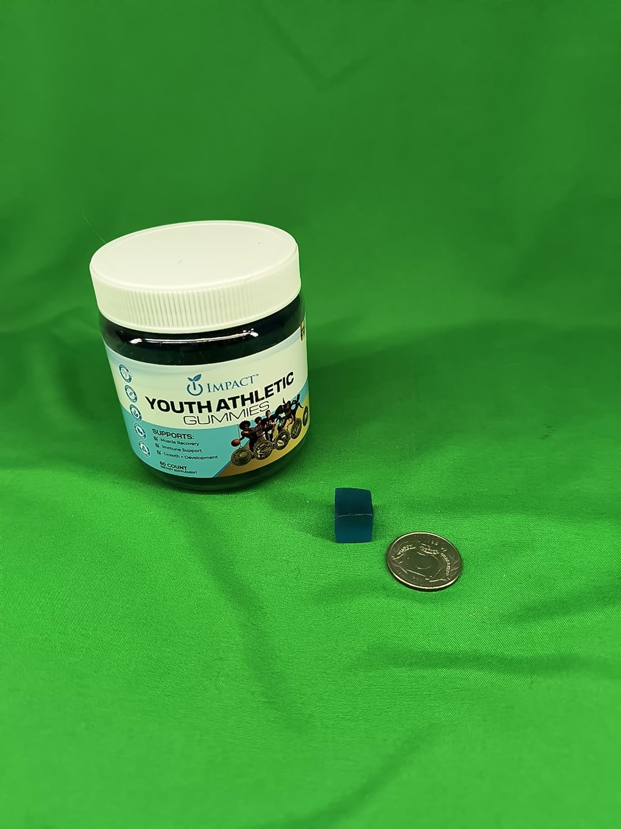 Youth Athletic Gummies - Kids Multivitamin Gummies with Essential Nutrients, Immune & Energy Support, Vegan & Gelatin-Free, Includes Vitamins A, C, B3, B12, Omega-3, Zinc - Ages 5-18 customer photo 2