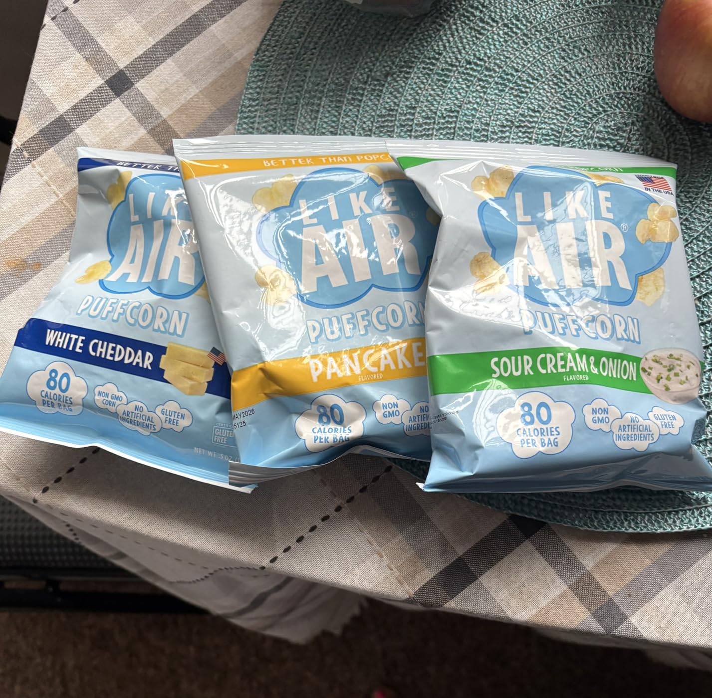 Like Air Puffcorn 5 Flavor Variety Pack (Pack of 20) - 50 Calories Per Cup, Gluten Free customer photo 1