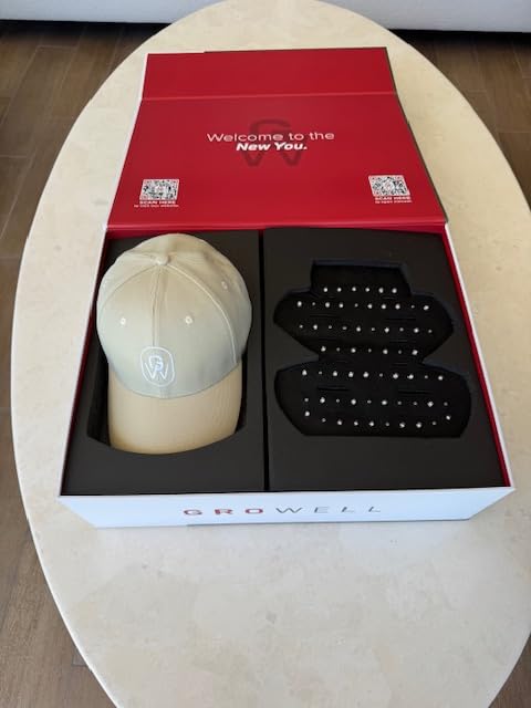 GroWell Red Light Therapy Hair Growth Cap - FDA Cleared Laser Treatment for Hair Regrowth and Reduced Shedding - LED & Laser Red Light Therapy Clinically Proven in Double-Blind Studies -Black customer photo 2