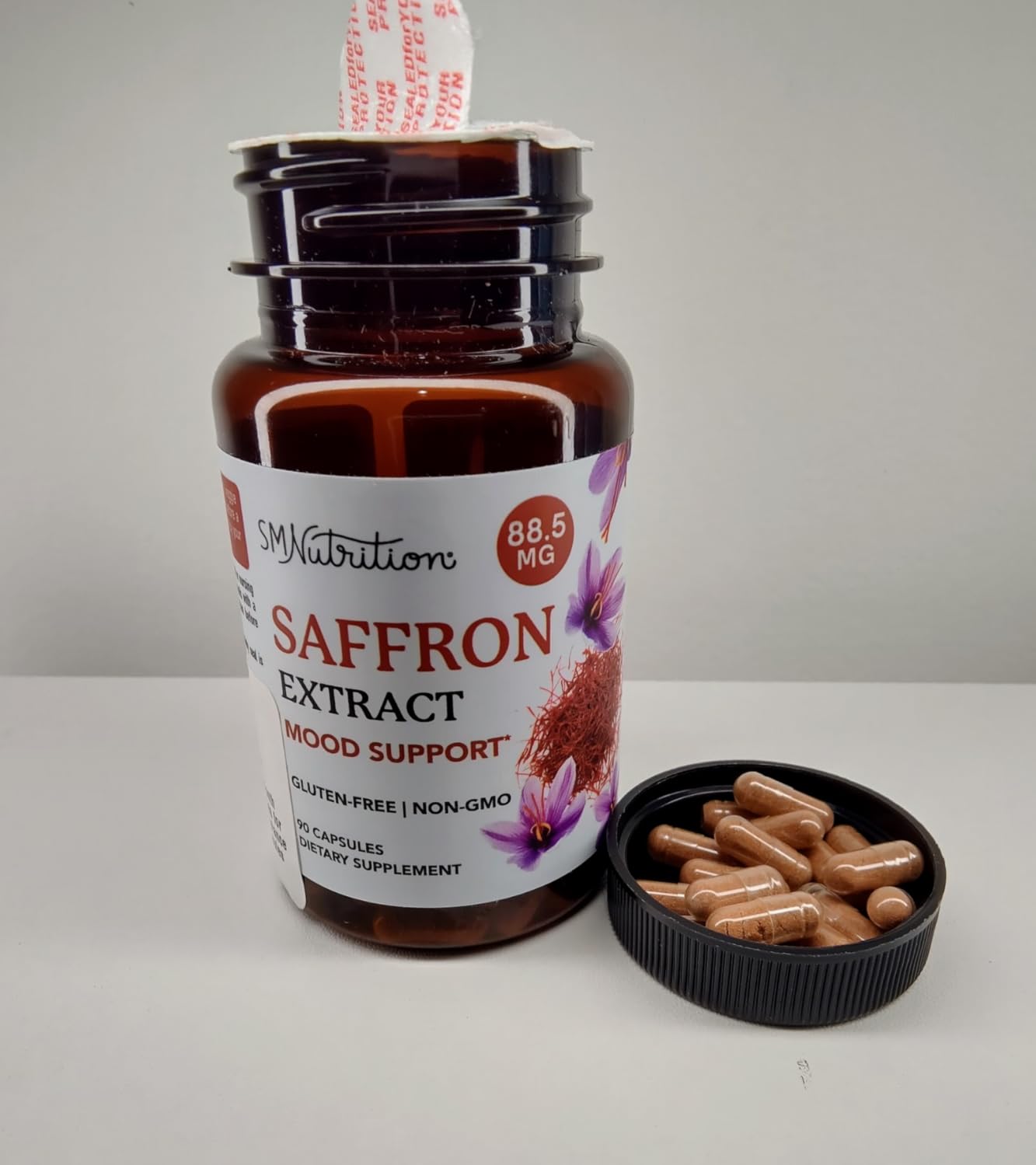 Saffron Supplements 88.5mg | 3-Month Supply | Pure Saffron Extract Capsules for Mood, Focus, Eye Health & Energy Balance Support | Crocus Sativus Extract | Gluten-Free & Non-GMO | 90 Capsules customer photo 2
