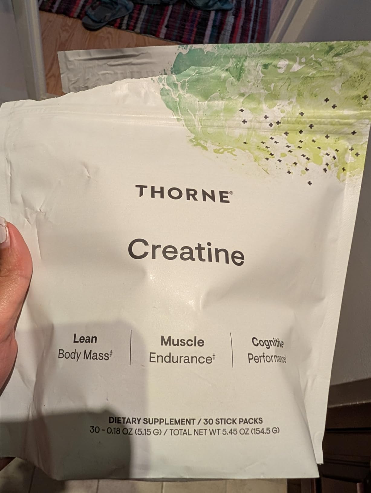 THORNE Creatine - Micronized Creatine Monohydrate Powder - Support for Muscles & Cognitive Function* - for Women & Men - Unflavored - NSF Certified for Sport - 5 g per Serving - 30 Servings customer photo 1