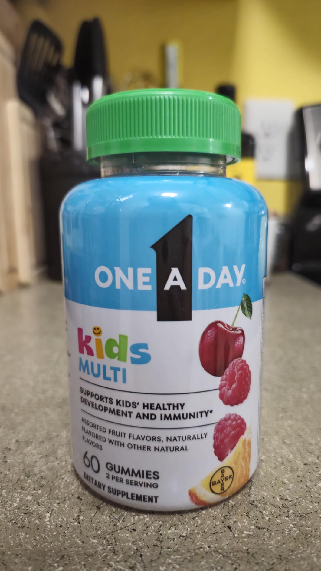 One A Day Kids Multivitamin Gummies, Kids Vitamins with Vitamin C, D, E & Zinc for Immune Support, Childrens Gummy Vitamins, Assorted Fruit Flavors, 60ct (Packaging May Vary) customer photo 2