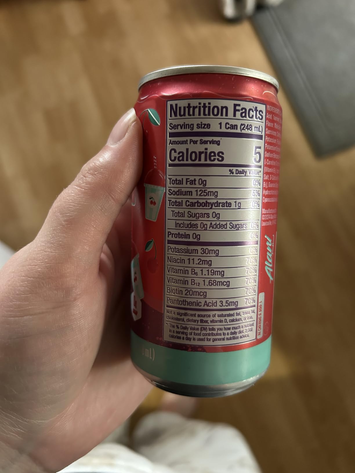 Alani Nu VARIETY PACK (CHERRY SLUSH, JUICY PEACH, ORANGE KISS), Low Calorie Energy Drinks, 100mg Caffeine, Biotin, B Vitamins, Zero Sugar, 10 Calories or Less, 8 Fl Oz Cans, 12 Pack customer photo 1