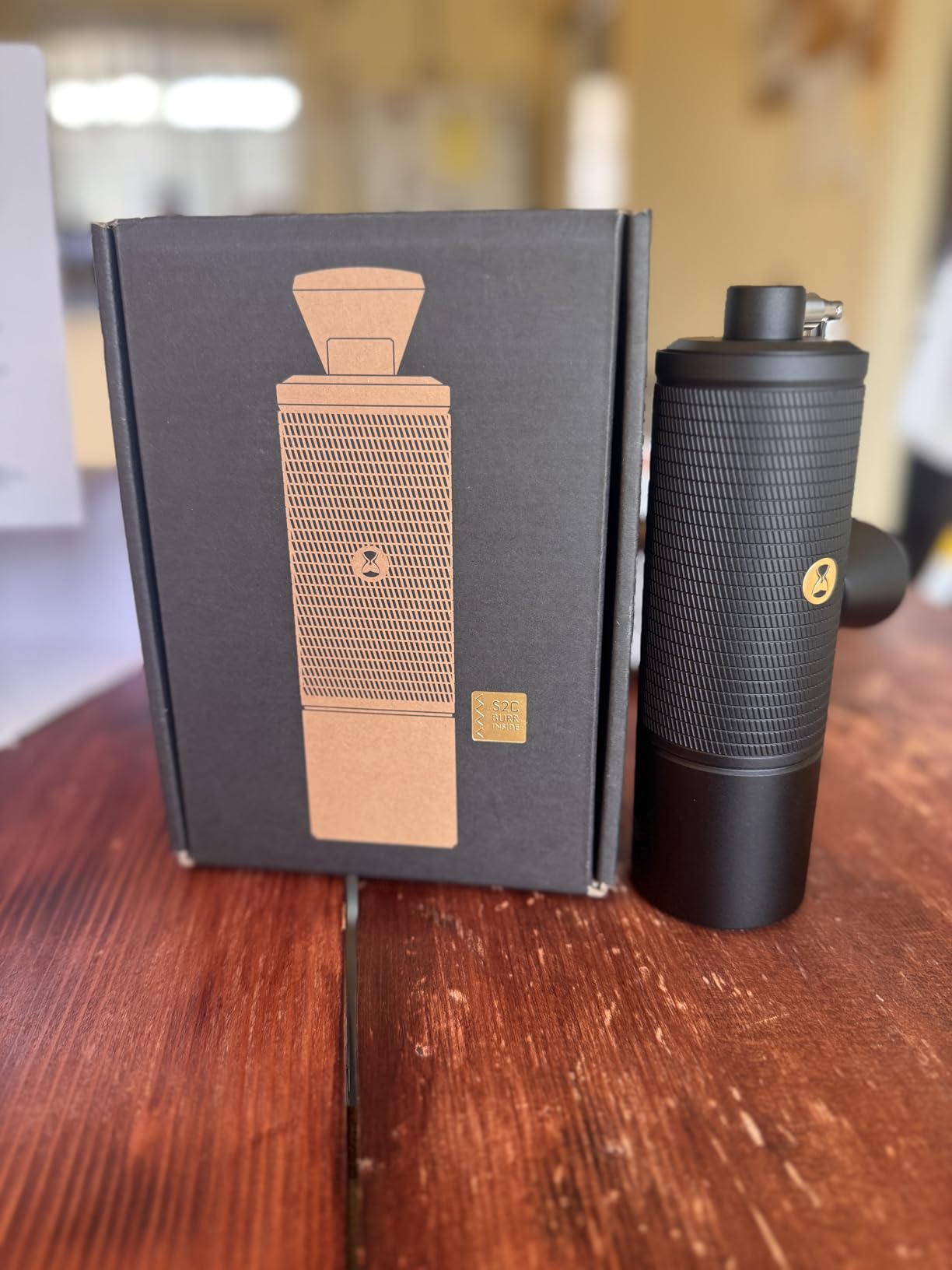 TIMEMORE Chestnut C2S Manual Coffee Grinder - Full Metal Body, 25g Capacity, CNC Stainless Steel Conical Burr, Adjustable Grind Setting, Double Bearing, Portable Hand Grinder, Black customer photo 2