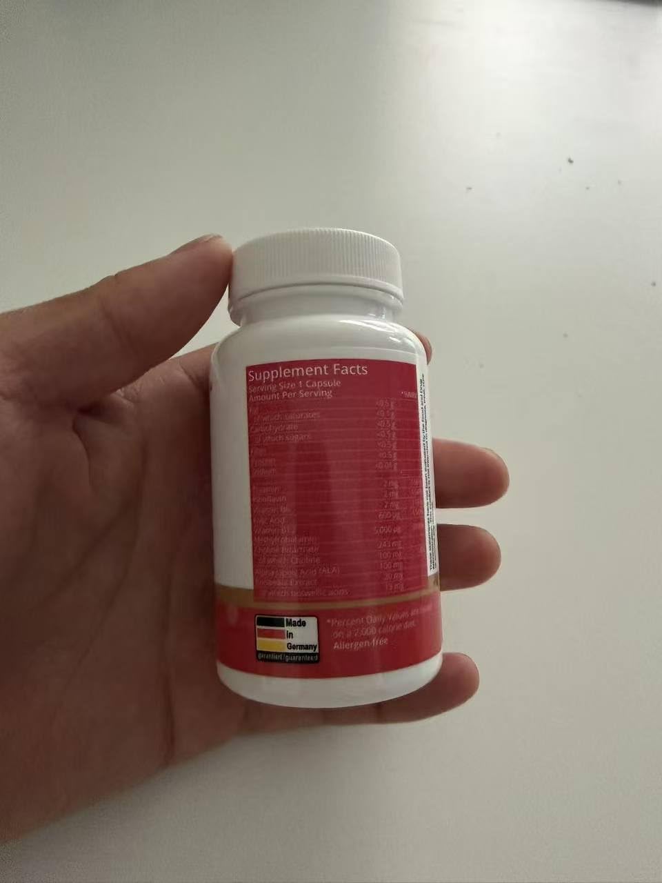 purmeo Tinnitus Relief - 1 Per Day - German Pharmaceutical-Grade - Alpha Lipoic Acid & B12 Methylcobalamin 5000 mcg, B Vitamins, Boswellia, Choline - Ear Health Supplement - 60 Days Supply customer photo 1