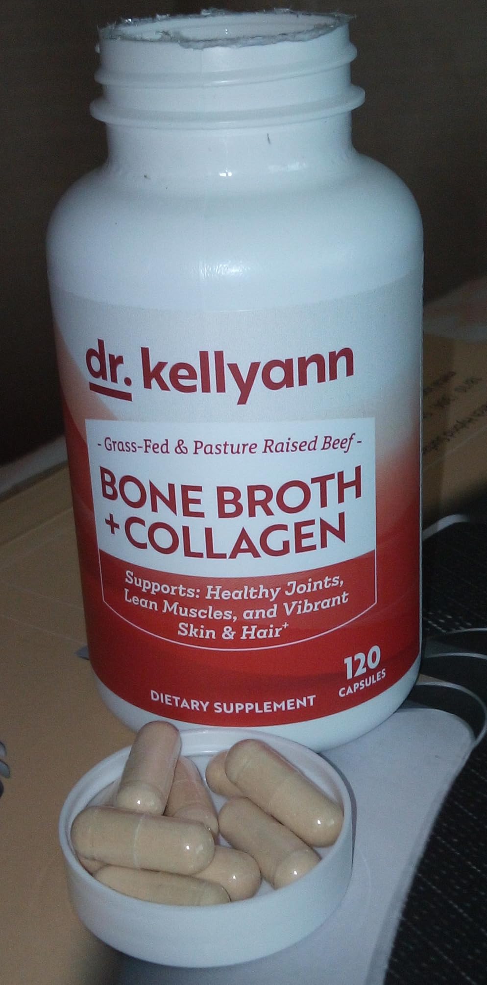 Dr. Kellyann Bone Broth Capsules | 500mg Collagen Per Serving | Supports Gut Health | Joint & Cartilage Repair | Skin Hair Nails | Fasting Support | Grass-Fed Beef | Digestive Wellness | 40 Servings customer photo 1