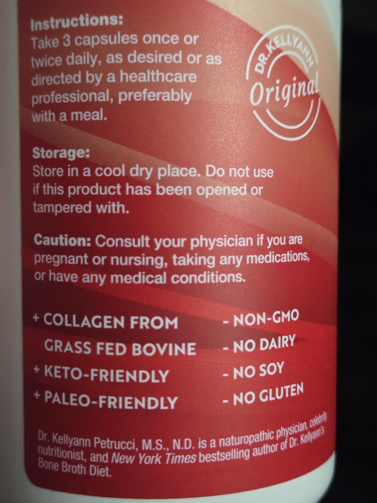 Dr. Kellyann Bone Broth Capsules | 500mg Collagen Per Serving | Supports Gut Health | Joint & Cartilage Repair | Skin Hair Nails | Fasting Support | Grass-Fed Beef | Digestive Wellness | 40 Servings customer photo 2