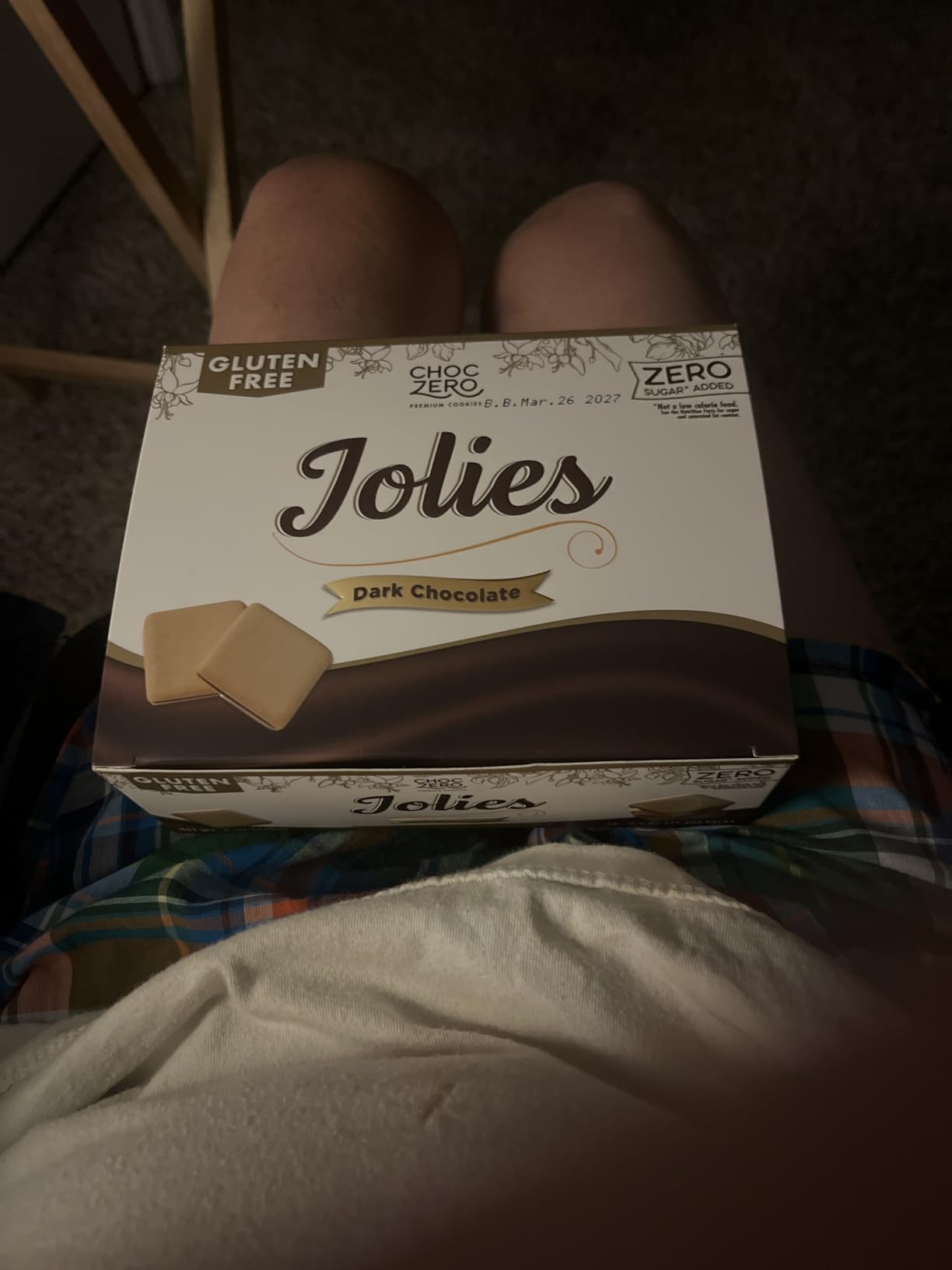 ChocZero Dark Chocolate Jolies Cookies, Sugar Free Chocolate Filled Cookies, Gluten Free, Keto, Low Carb, High Fiber, 8 oz Box customer photo 2