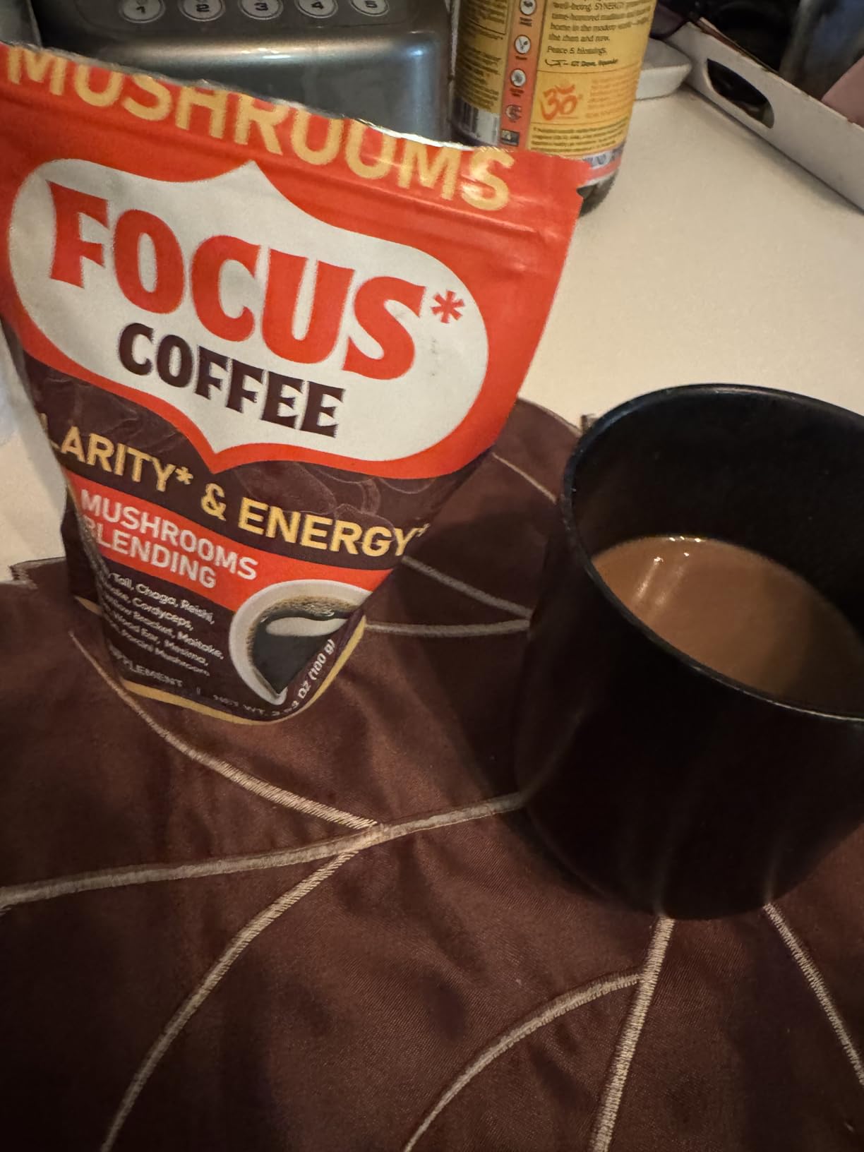 Fidus 16 in 1 Mushroom Coffee with 8000mg Adaptogenic Mushrooms with Ashwagandha, Probiotic, Magnesium and Lion's Mane Instant Mushroom Coffee for Focus, Energy, Immunity & Digestion, 40 Servings customer photo 1