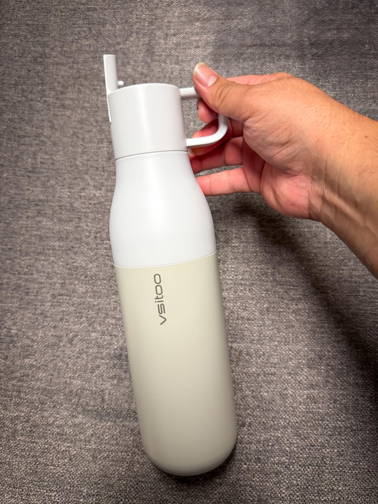 VSITOO 25oz Insulated Stainless Steel Filtered Water Bottle for Travel and Everyday Use, 5-Stage 0.01μm Ultra-strong Filtration, Reusable, Improves Taste, for Hiking, Cycling, Gym & Outdoor Use, Black customer photo 2
