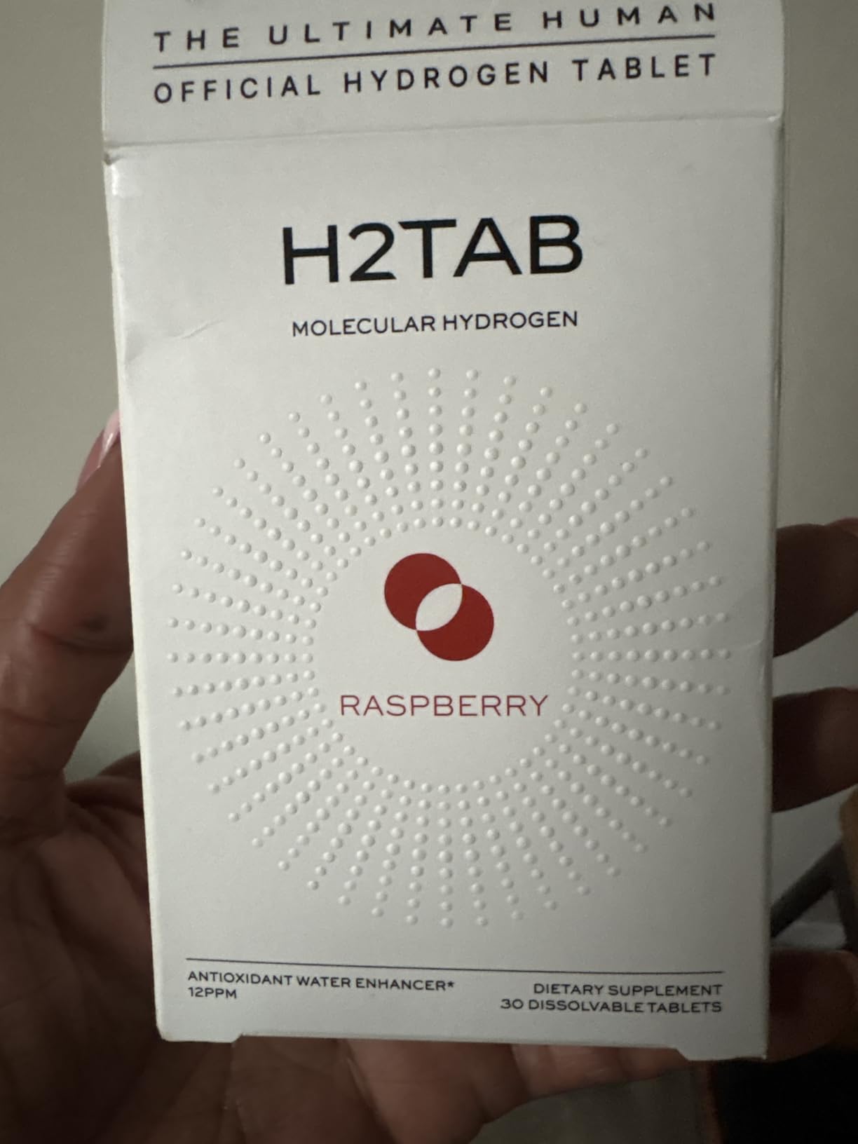 Molecular H2TAB Hydrogen Water Tablets with Magnesium -12 PPM Hydrogen Tablets for Drinking Water -Rich in Antioxidants, Supports Cellular Health, Recovery & Cognitive Function (30 Counts, Raspberry) customer photo 1