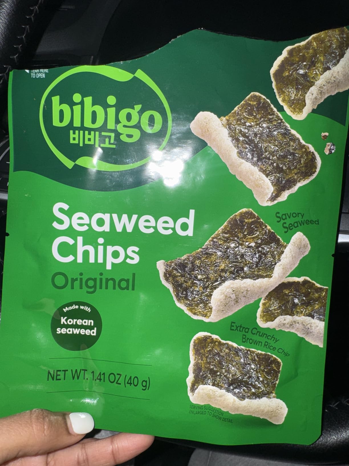 Bibigo Seaweed Chips, 1.41 Ounce (Pack of 6) customer photo 1