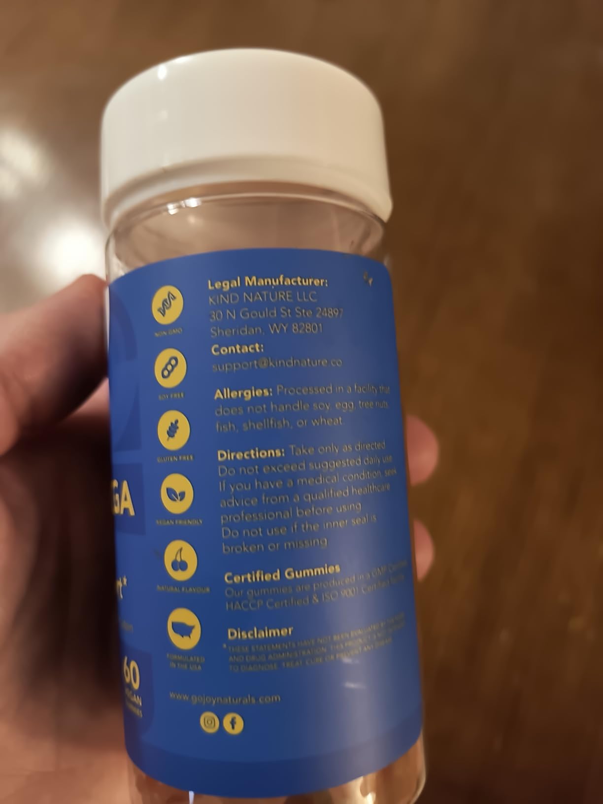 GOJOY Kids Omega 3 DHA Gummies - No Fish Burps, No Sugar - Brain, Eye & Immune Support - Plant-Based Omega-3 from Algae - Vegan, Clean DHA for Toddlers, Children & Kids Ages 3+ customer photo 2