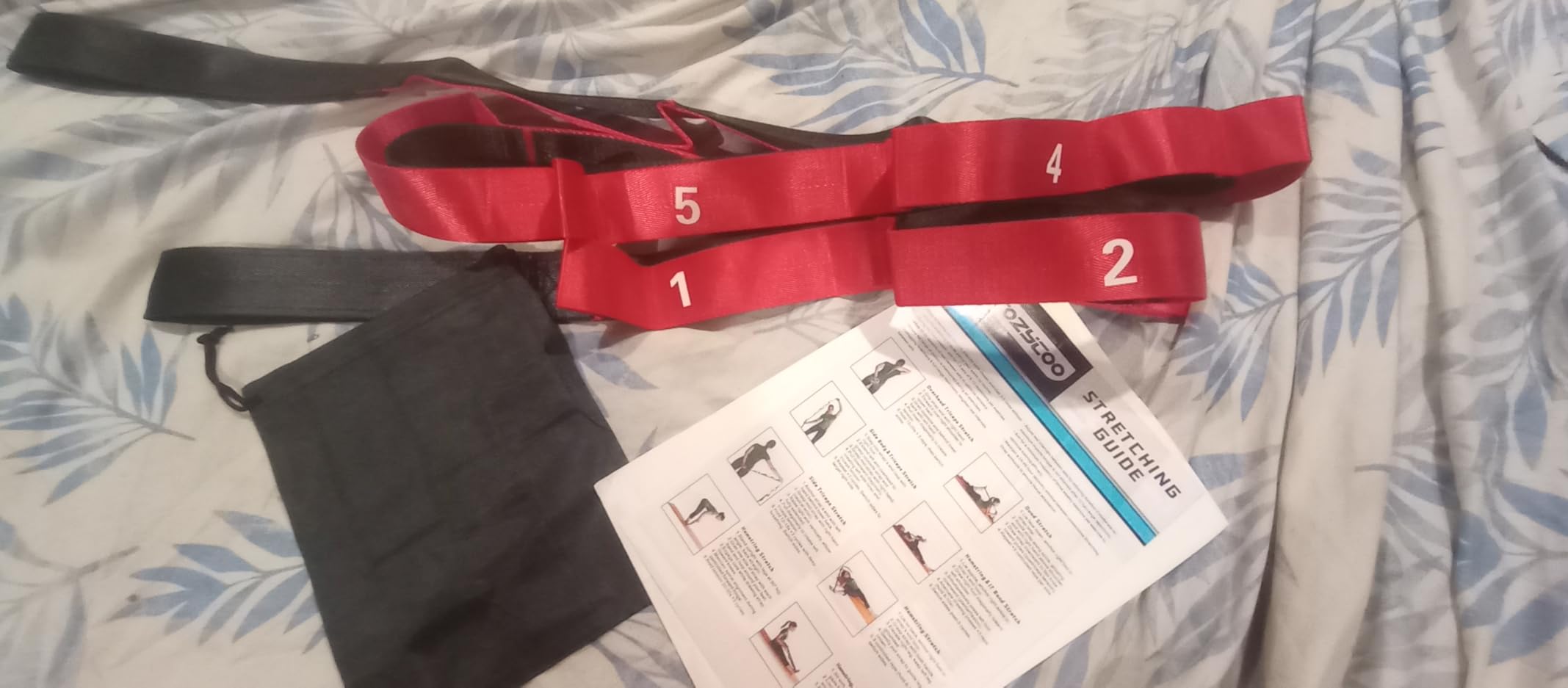 Acozycoo Stretching Strap with Loops for Physical Therapy, Yoga Strap for Stretching, Home Workout, Pilate & Flexibility Training, Non-Elastic Exercise Stretch Band for Hamstring, Leg Stretcher Belt, Flexibility Fascia customer photo 2