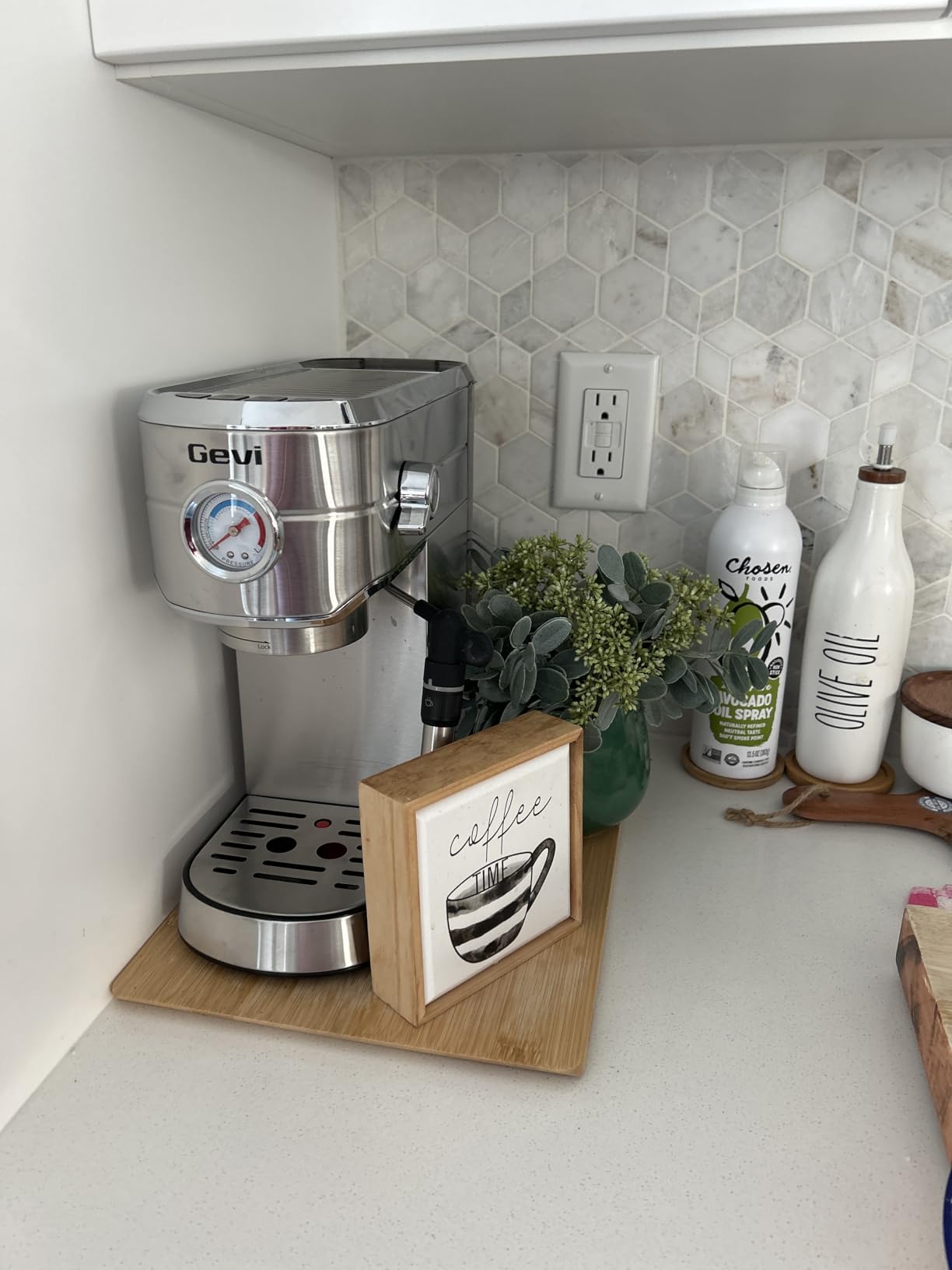 Gevi 20 Bar Compact Espresso Machine for Home,Latte、Cappuccino Coffee Maker customer photo 2