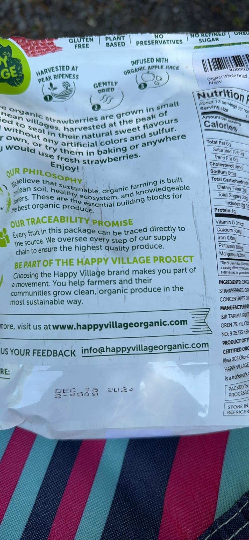 Happy Village Organic Whole Dried Tart Cherries, 10 OZ (2 Packs of 5 OZ) - Soft & Juicy, Kosher, Non-GMO, No Refined Sugar, Apple Juice Infused Dried Tart Cherry customer photo 2