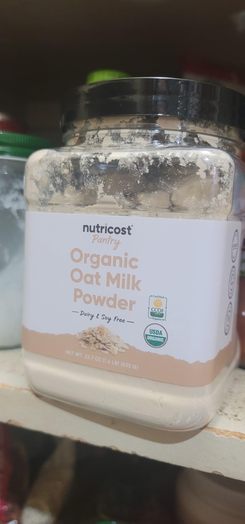 Nutricost Pantry Organic Oat Milk Powder (1.4 Pounds) - Vegan, Dairy & Soy Free, Gluten Free customer photo 1