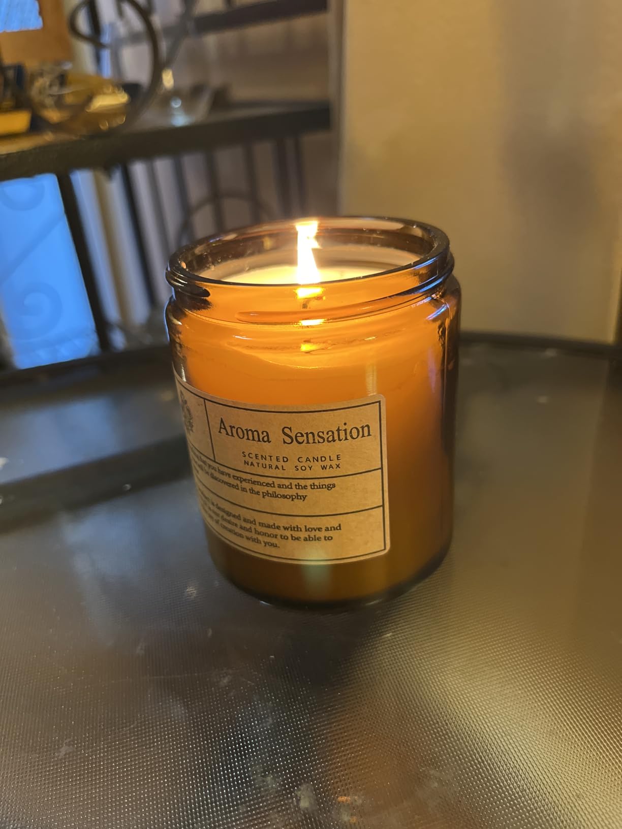 Organic Coconut Vanilla Candles - Non Toxic Soy Candles for Home, Stress Relief & Meditation (7oz) customer photo 2