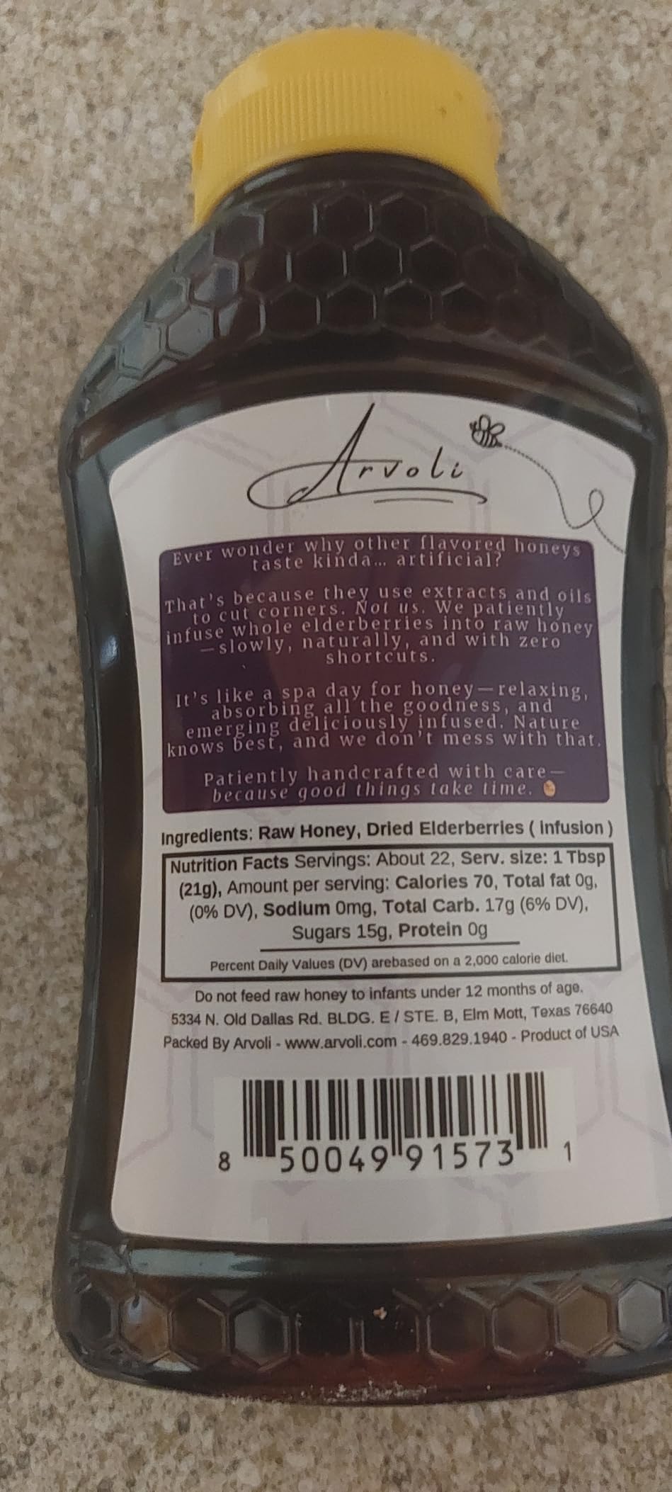Elderberry Honey - Infused Honey with Whole Elderberries - Immune Support Supplement for Adults & Kids - Immune Boosters - 16 oz customer photo 1