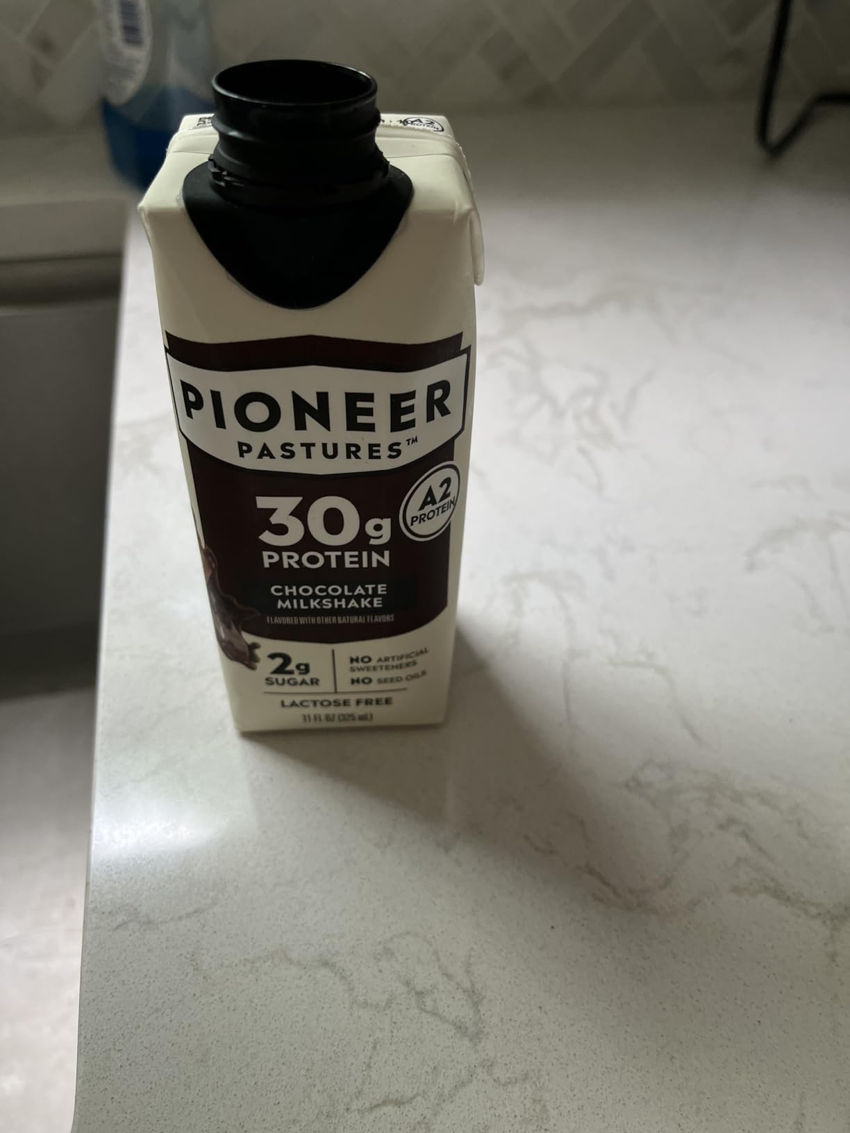 Pioneer Pastures High Protein A2 Milkshakes, Chocolate, 11oz, 12 Pack | A2 Nutritional Milk, 30g Protein, 2g Sugar, No Artificial Sweeteners, No Seed Oils customer photo 1