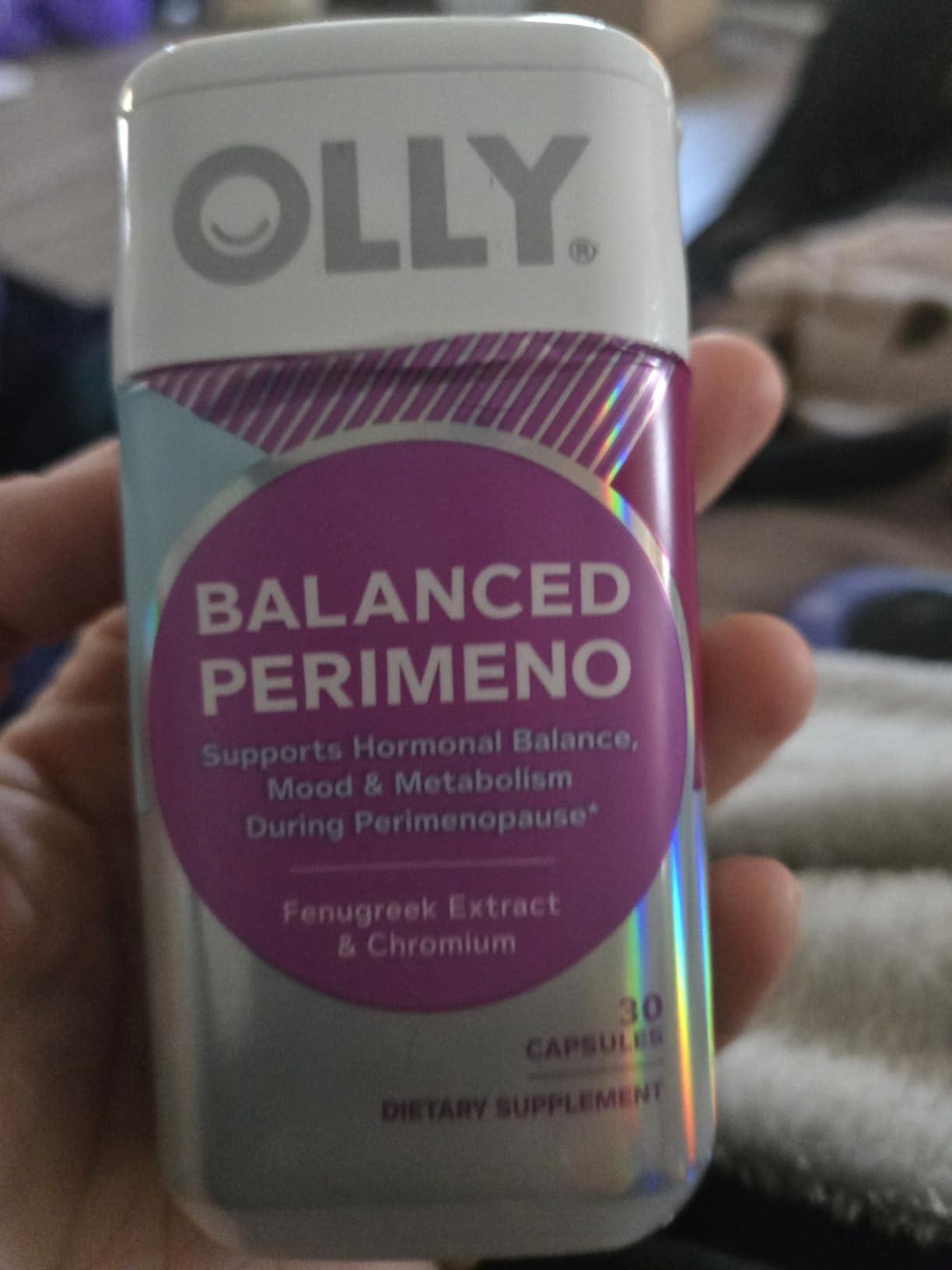 OLLY Balanced Perimeno Capsules, Supports Hormonal Balance, Mood & Metabolism During Perimenopause, Fenugreek Extract, Chromium, 30 Day Supply - 30 Count customer photo 2