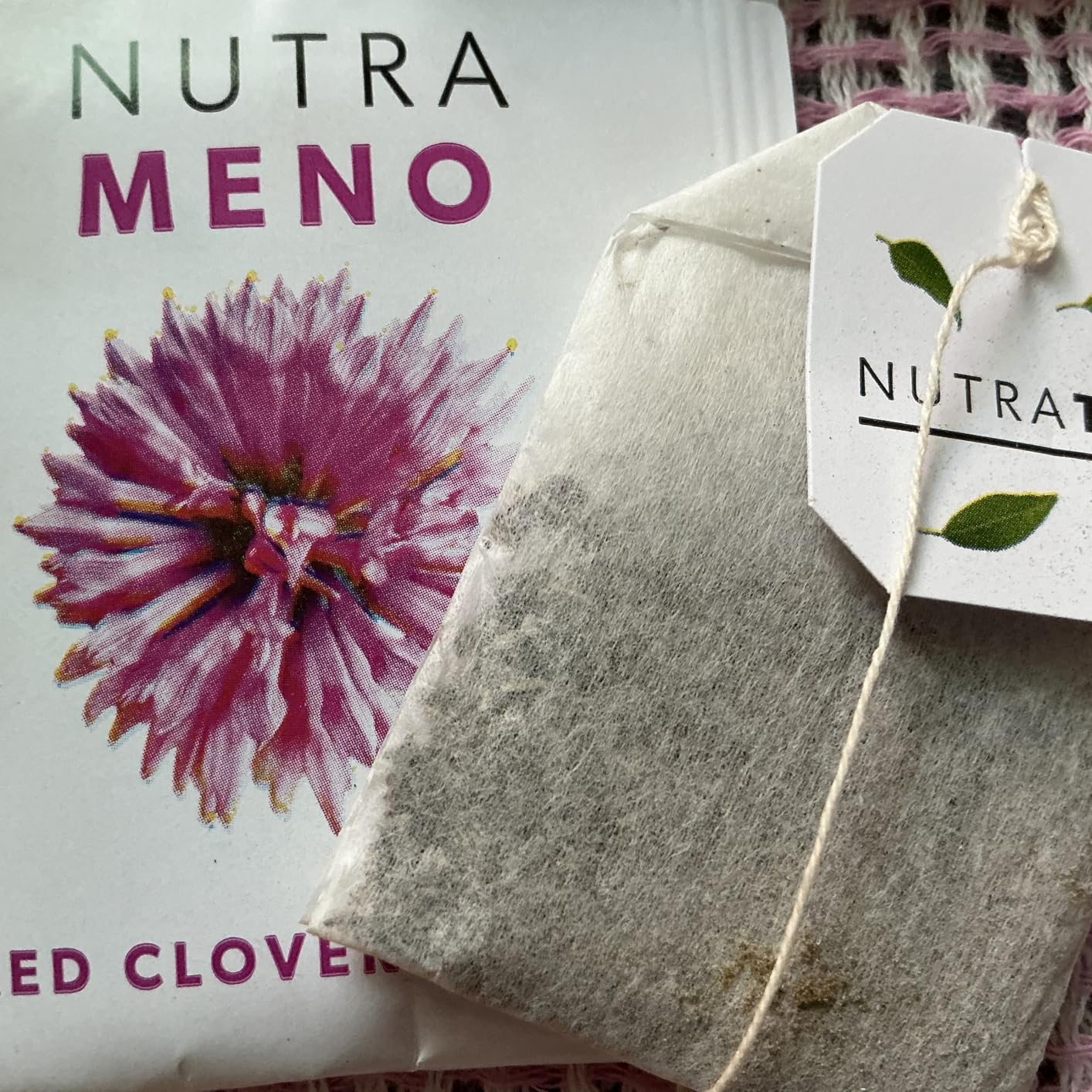 Nutra Tea NutraMeno - Menopause Tea, Red Clover Tea - Perimenopause & Menopause Relief For Women - Includes Red Clover, Sage & Rose - 20 Individually Wrapped Bags customer photo 2