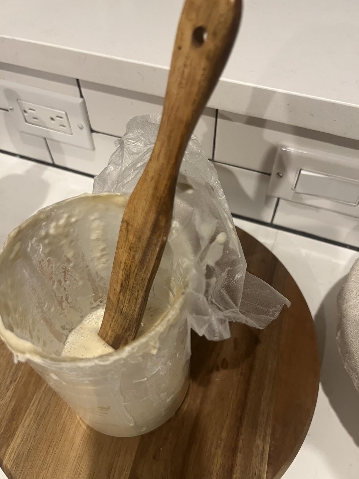 Spurtle for Sourdough Starter, Mixing, dough whisk, Reaching Bottom of Jar, Natural from High Moist Resistance Teak, wooden bread making tools, NonStick Cookware customer photo 2