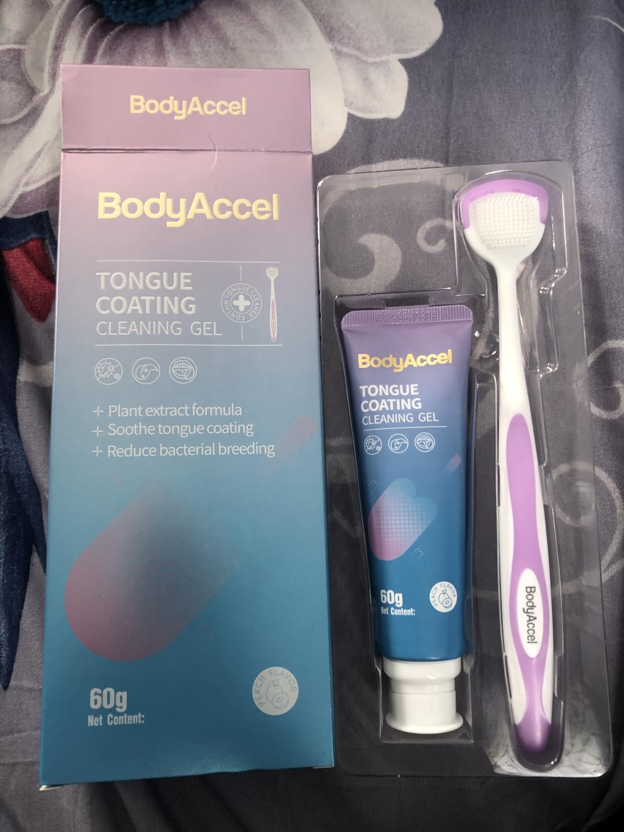 BodyAccel Tongue Cleaner Gel with Tongue Brush - Fresh Breath Oral Care Kit - Tongue Scraper Gel Set for Bad Breath Removal, Maintain Oral Health customer photo 2