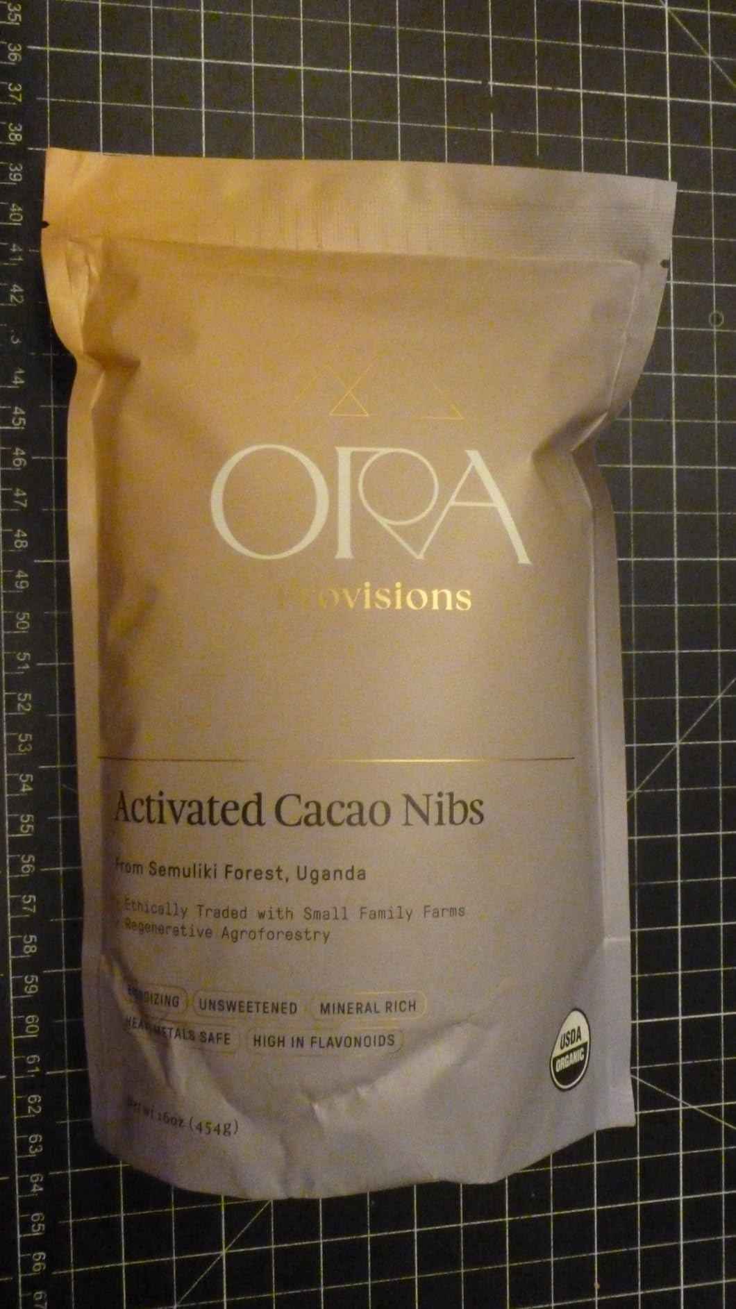 ORA Organic Cacao Nibs, 4oz - Unsweetened, Ethical, Regenerative, Heavy Metals Tested customer photo 2