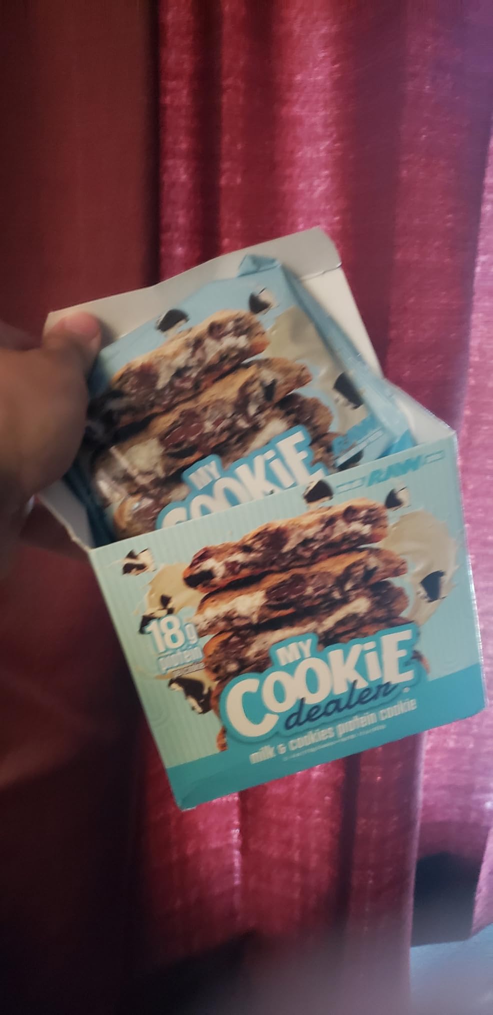 My Cookie Dealer Protein Cookies, Variety Pack (5-Pack, 2.2oz Each) - 15-17g of Protein per Cookie - Individually Wrapped Travel Snacks customer photo 1