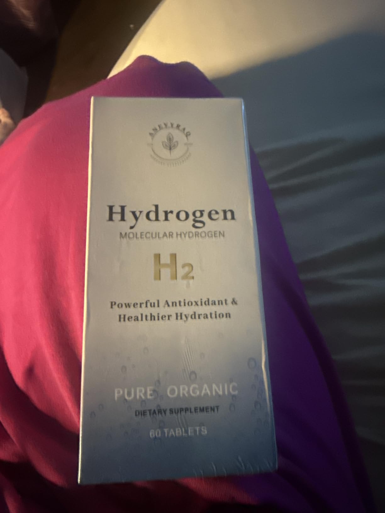Hydrogen Water Tablets with Magnesium - 8 PPM H2 Molecular Hydrogen Tablets for Drinking Water - Antioxidant Formula for Energy, Recovery & Cognitive Support - 60 Unflavored H2 Tabs | 2 Month Supply customer photo 1