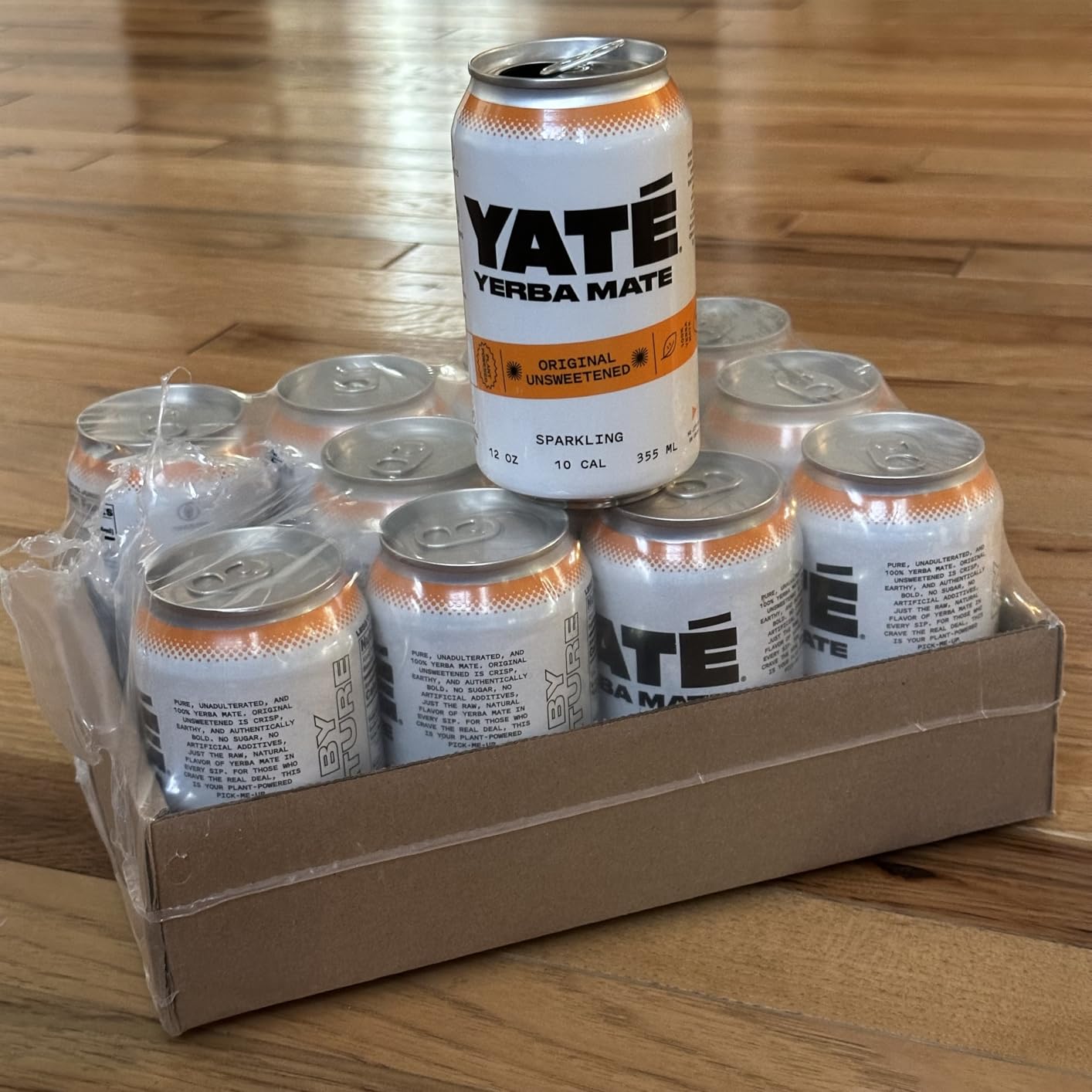 Yate Sparkling Yerba Mate - Unsweetened Organic Yerba Mate Drink with Zero Sugar & 10 Calories for Daily Energy - A Smooth, Healthy Energy Drink with Antioxidants & Plant-Based Ingredients - 12 Pack customer photo 1