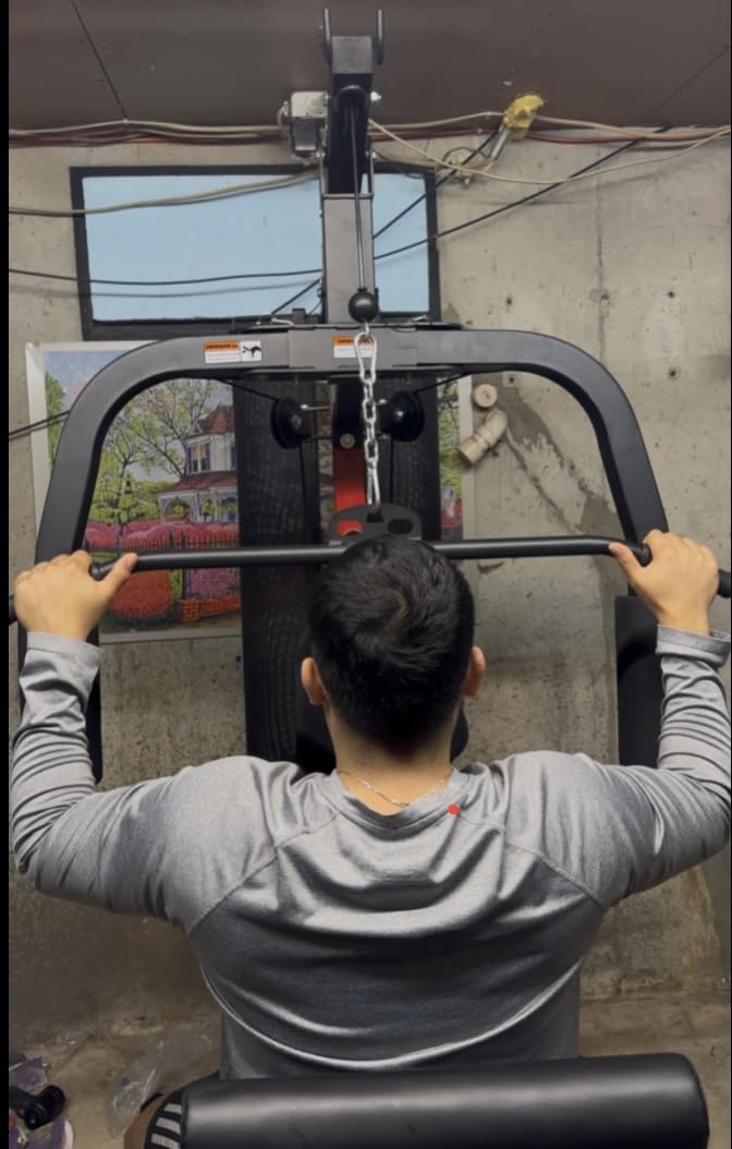 Home Gym System with 160LB Weight Stack, Multifunctional All-in-One Workout Station, Full Body Strength Training System customer photo 1