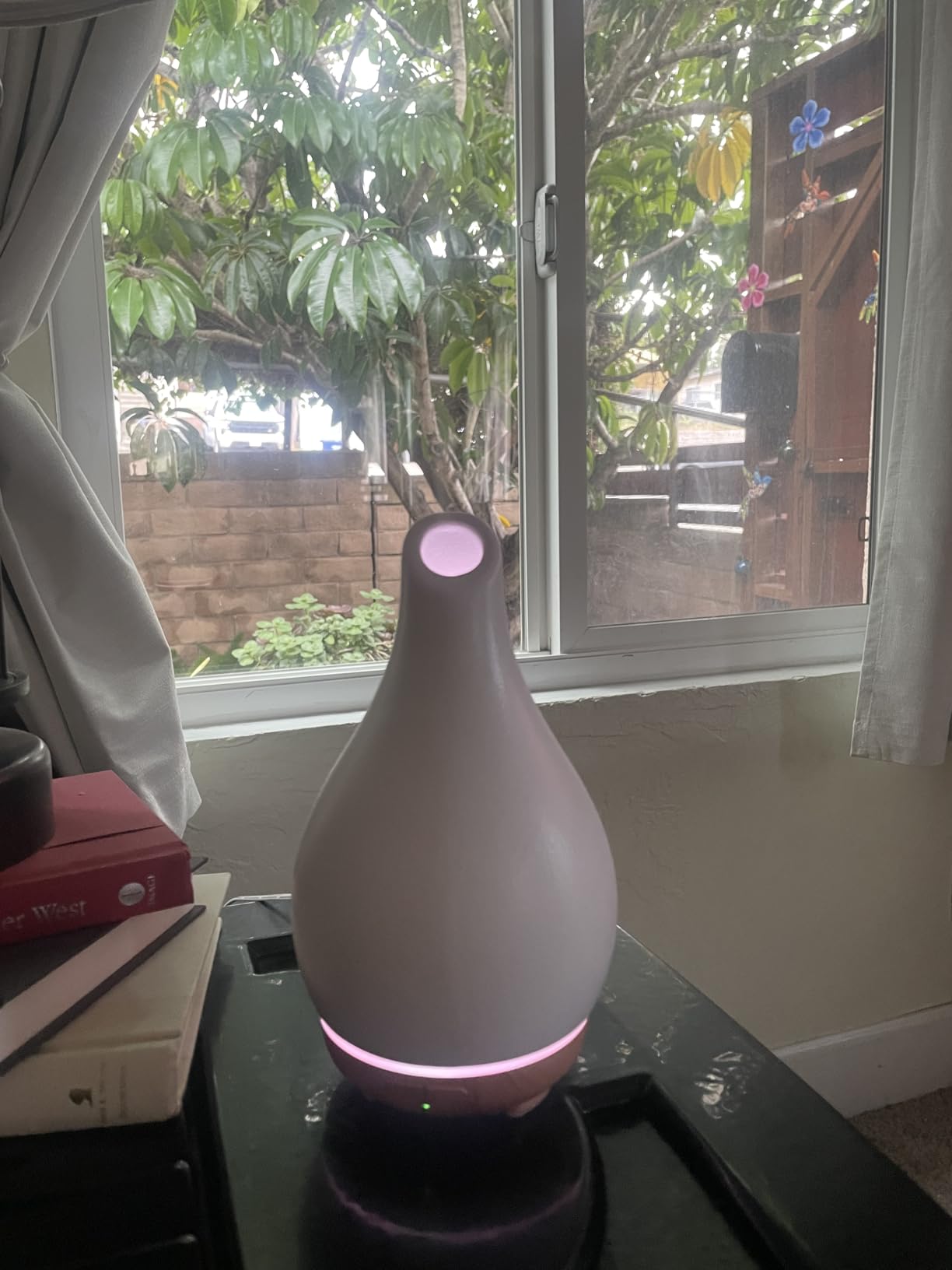 InnoGear Essential Oil Diffuser, 150ml Ceramic Diffuser Handcrafted Stone Aromatherapy Diffusers Ultrasonic Cool Mist Humidifier Vaporizer 2 Mist Modes Waterless for Home, White Vase-Shaped Ceramic customer photo 2
