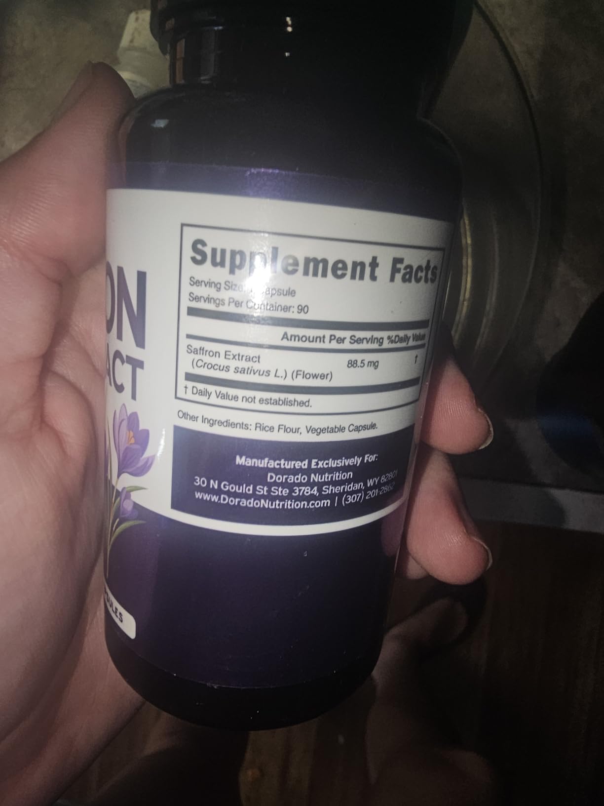 Saffron Supplements for Mood, Energy & Vision Support (3 Month Supply) Pure Saffron Extract 88.5mg Per Serving - Vegan Safe, Gluten Free, Third Party Tested & Non GMO - USA Made (90 Veggie Capsules) customer photo 2