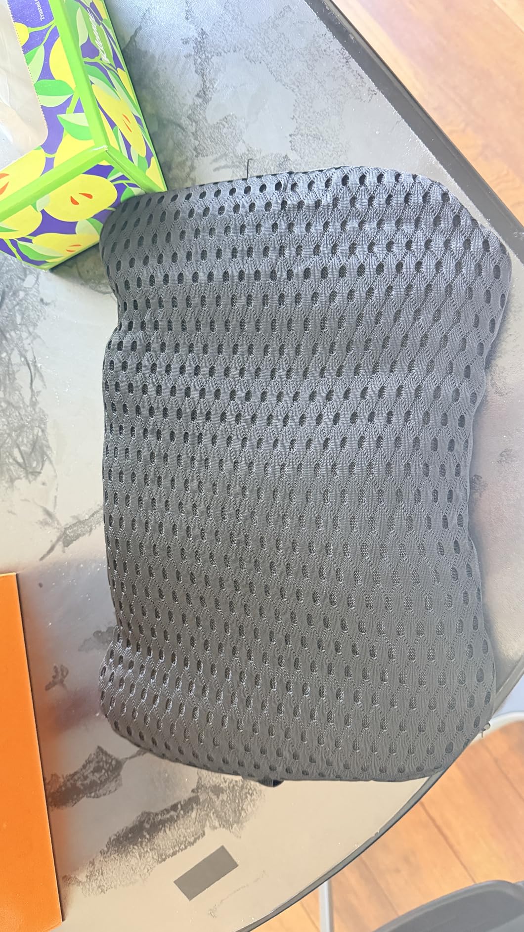 BYMECOST Lumbar Support Pillow for Car, Memory Foam Car Seat Back Support Pillow for Driving, Back Cushion with Strap for Pain Relief, Ergonomic Back Cushion for Office Chair, Wheelchair (Black) customer photo 2
