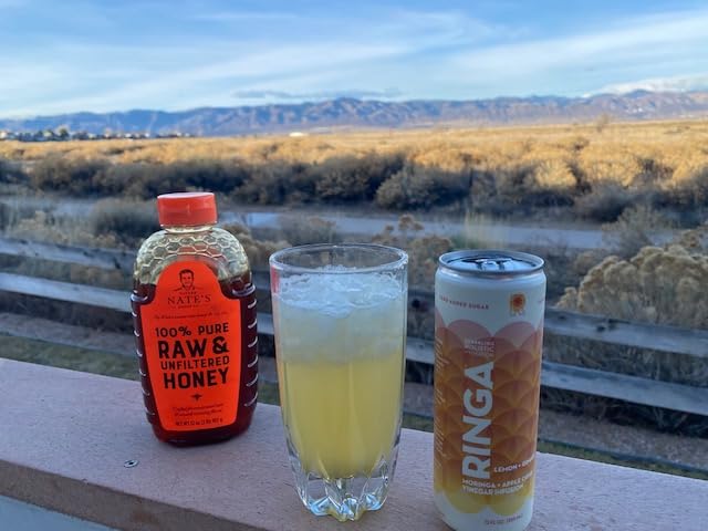 RINGA Elderberry Lavender Lemonade Sparkling Drink - Organic Moringa + Apple Cider Vinegar with 3g Prebiotic Fiber - No Added Sugar, No Natural Flavors - Gut Health and Immunity Support - 12oz Cans customer photo 1