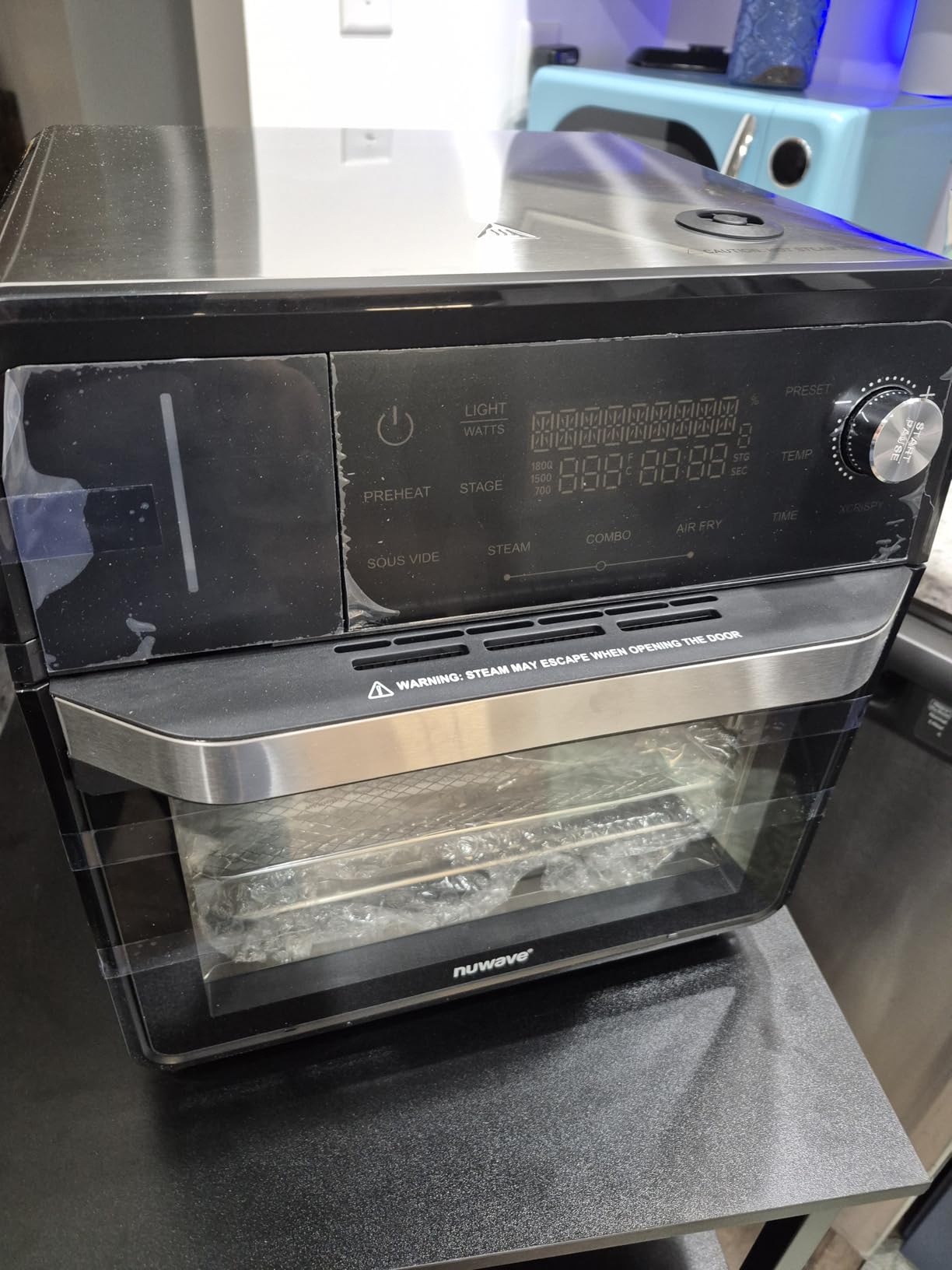 Nuwave PFAS-Free Steam Oven & Air Fryer, All-in-One Convection Cooker with Precision Steam Control, Toast, Air Fry, Sous Vide, Steam & More, Juicier Meats, 120 Presets, 50-450F, Stainless Steel customer photo 2