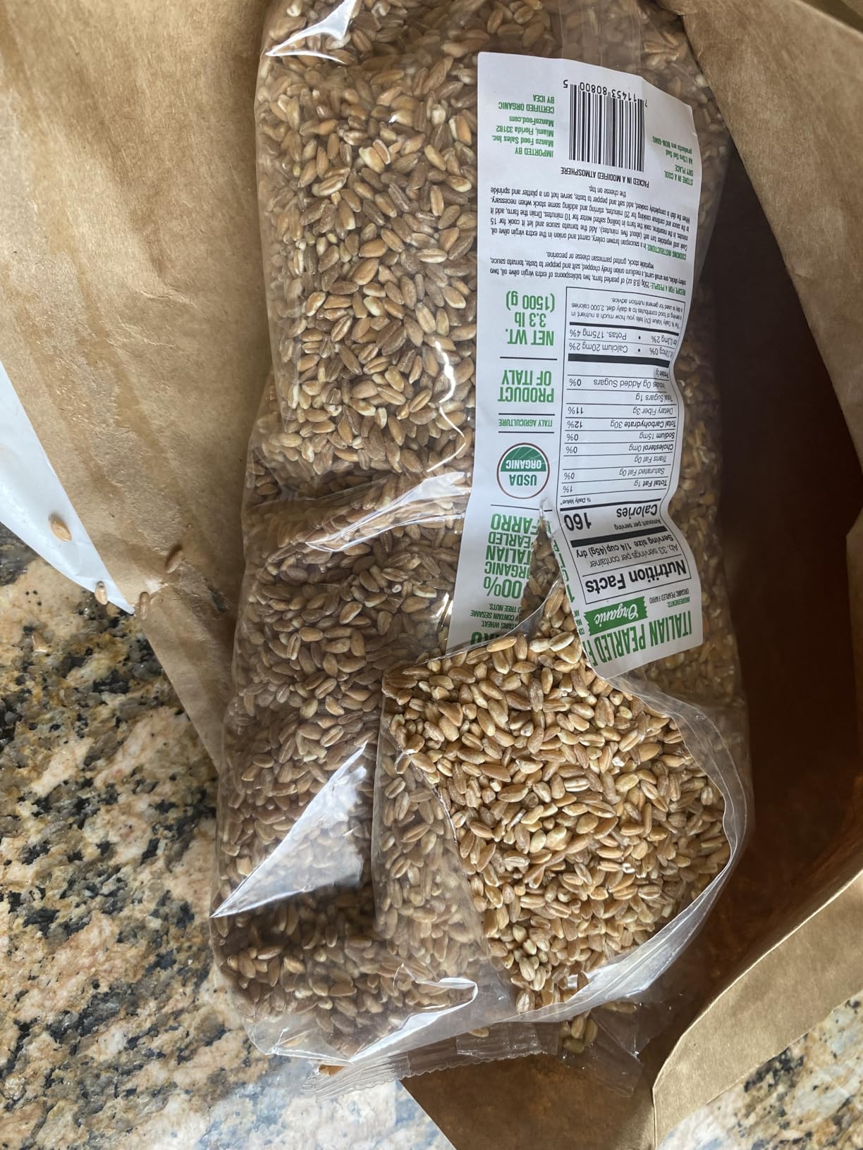 L'Oro del Sud, Organic Italian White Hulled Sorghum, Non-GMO, Superfood, Bulk, Protein, Fiber Rich, Product of Italy (Sorghum) customer photo 2