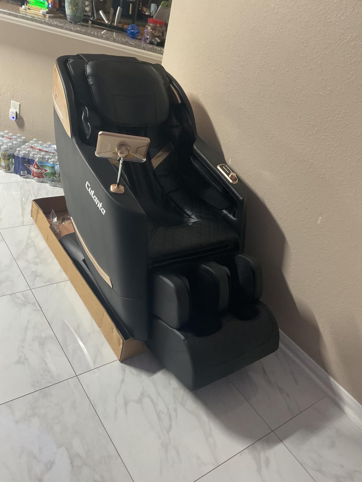 Culanta Massage Chair Full Body, Zero Gravity SL-Track Shiatsu Massage Recliner Chair with Body Scan, Airbags, Foot Rollers, Deep Yoga Stretch, Heating (U1-Brown) customer photo 2