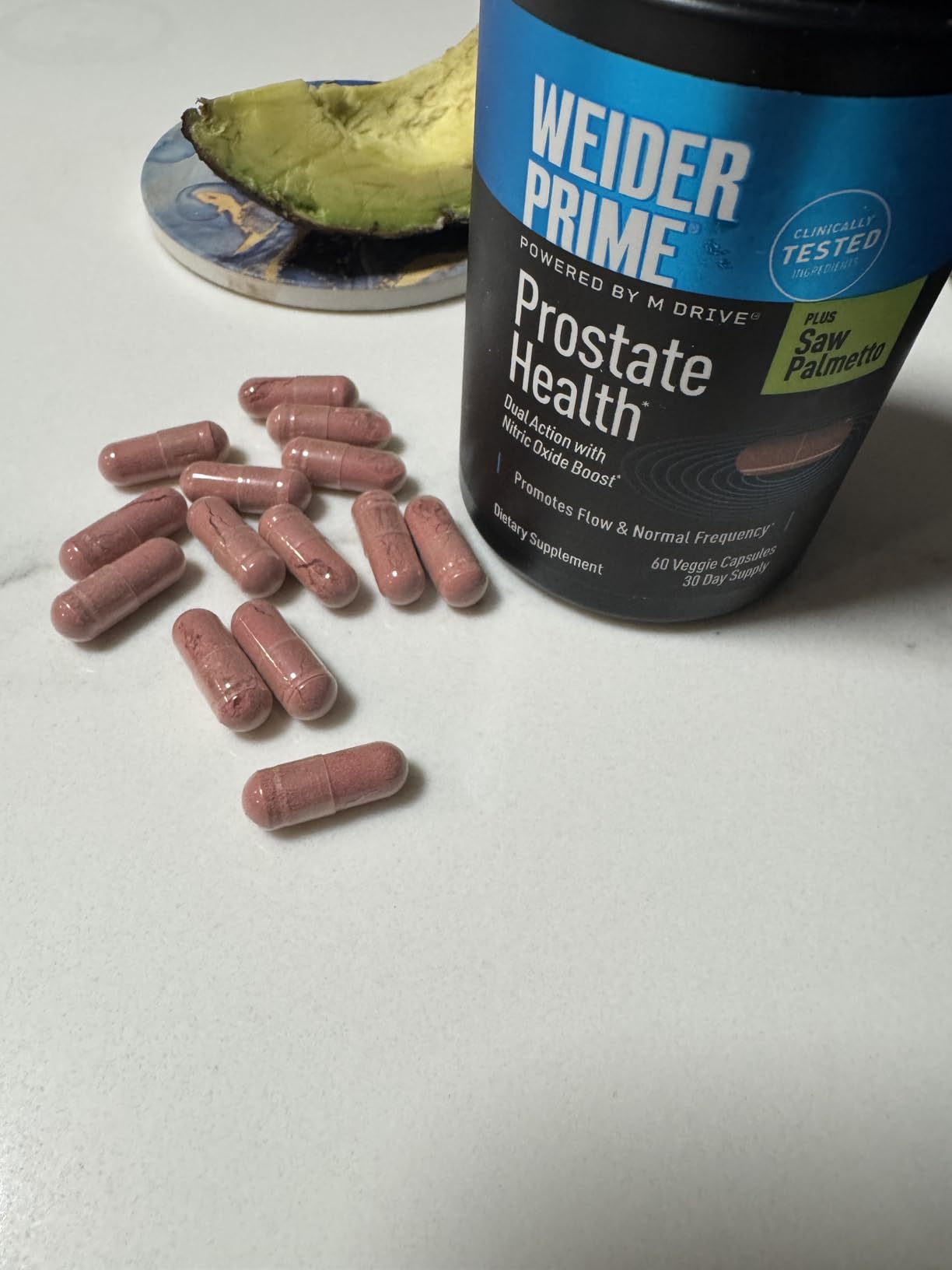 Weider Prime Prostate Health - Dual Action with Nitric Oxide Boost - Plant-Based Support for Prostate & Urinary Health - Men's Wellness Formula with Flowens - Gluten-Free & Non-GMO - 60 Capsules customer photo 2