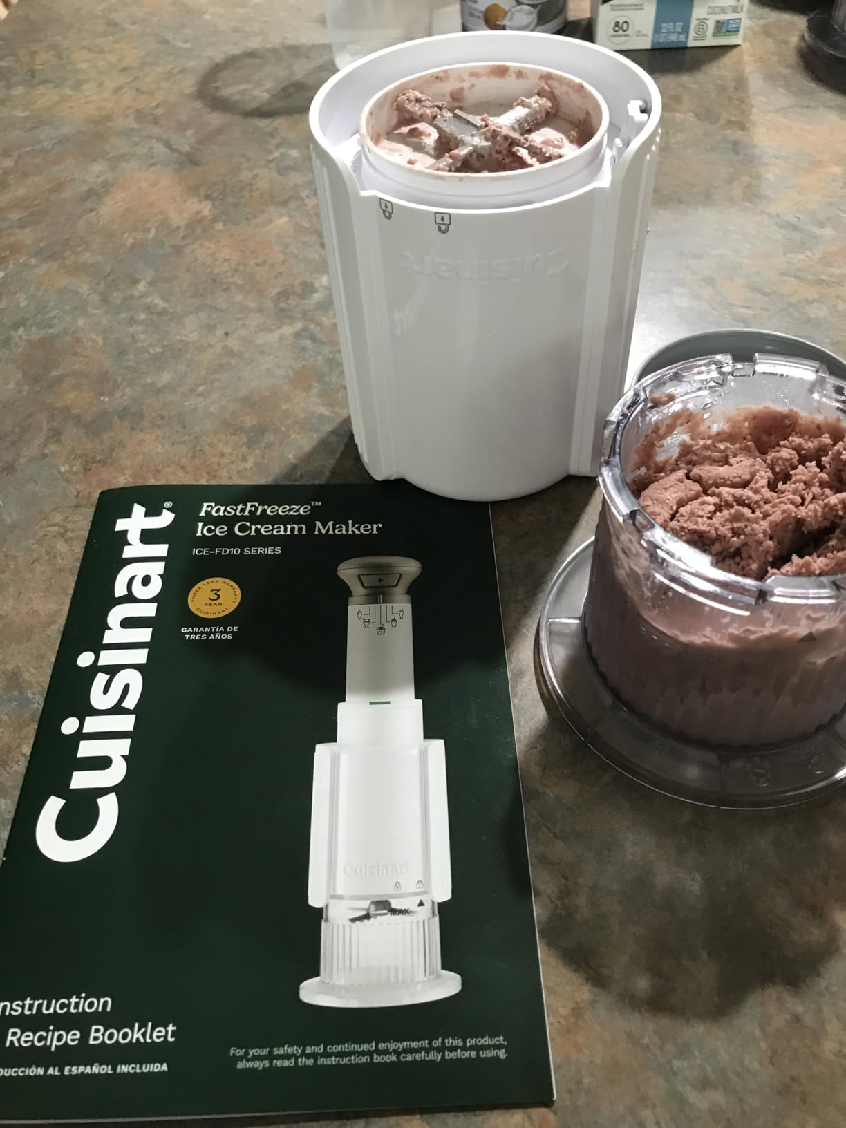 Cuisinart Ice Cream Maker - Cuisinart FastFreeze 5-in-1 Ice Cream, Milkshakes, Slushies, Sorbets and Mix-Ins, Freeze Wand, Two 0.5-Pint Mixing Cups with Lids, Easy to Clean, ICE-FD10 customer photo 2
