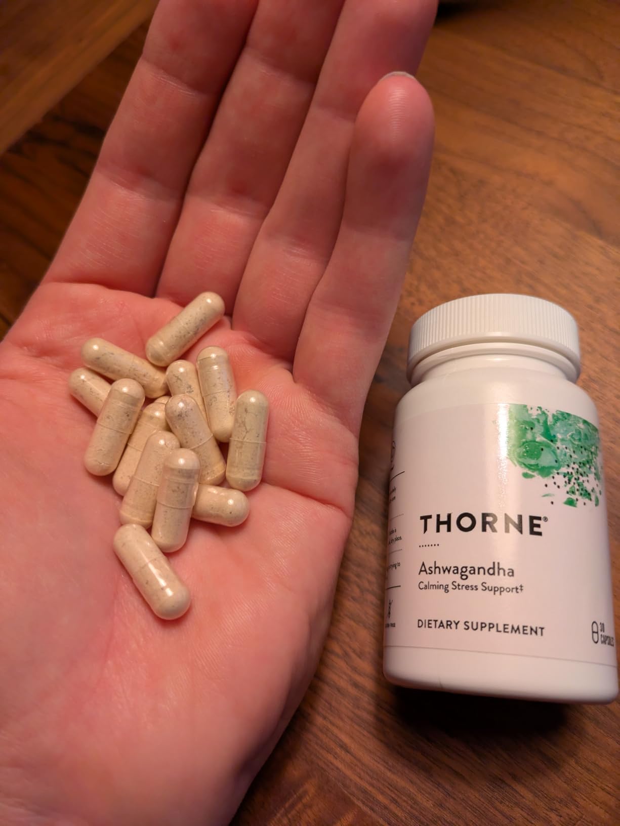 THORNE - Ashwagandha - Highly Concentrated Shoden - Calming Stress Support for Women & Men - Supports Daytime Energy, Mental Clarity & Optimal Immune Function - Third-Party Certified - 30 Capsules customer photo 1