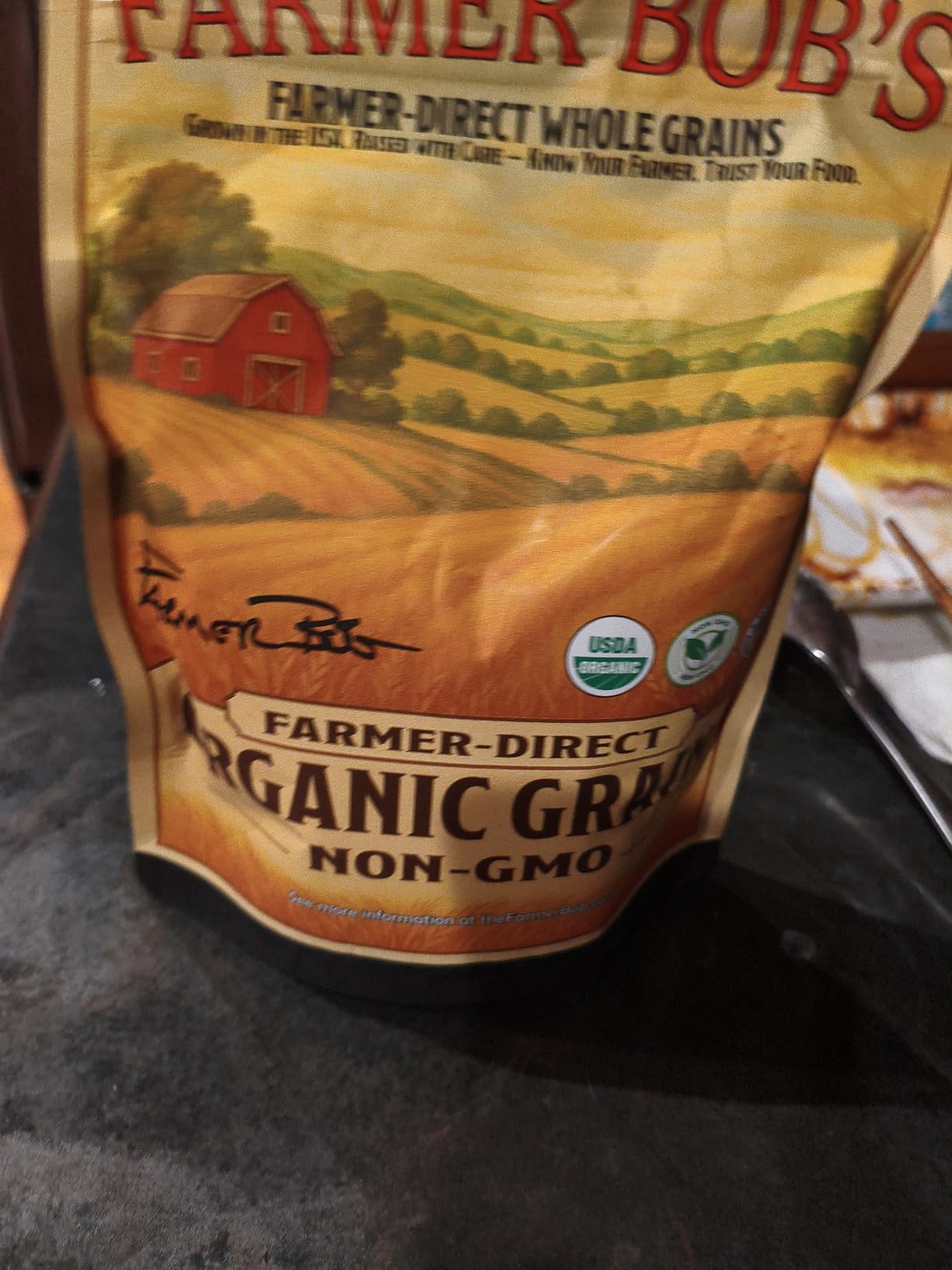 Farmer Bob's Organic Steel Cut Oat Groats - USDA Organic, Non-GMO, Gluten Free - Whole Grain, US Grown, Farmer Direct Quality 5lb Resealable Bag customer photo 2