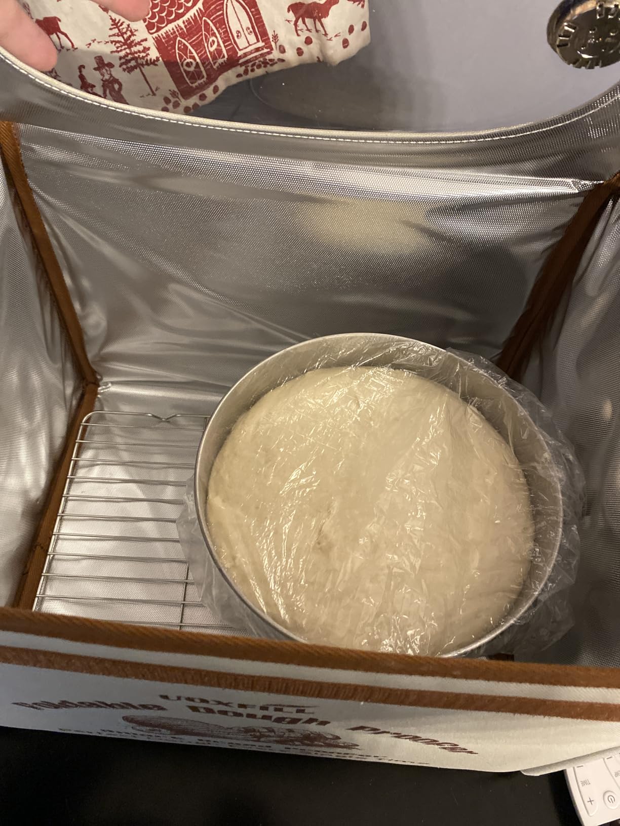 Folding Bread Proofing Box with Temp Control(50-122F) & 48H Timer, Dough Proofer with Metal Rack, Proofing Box for Sourdough, Bread Baking, Pizza, Yogurt, Kombucha, Space-Saving & Easy to Use customer photo 2