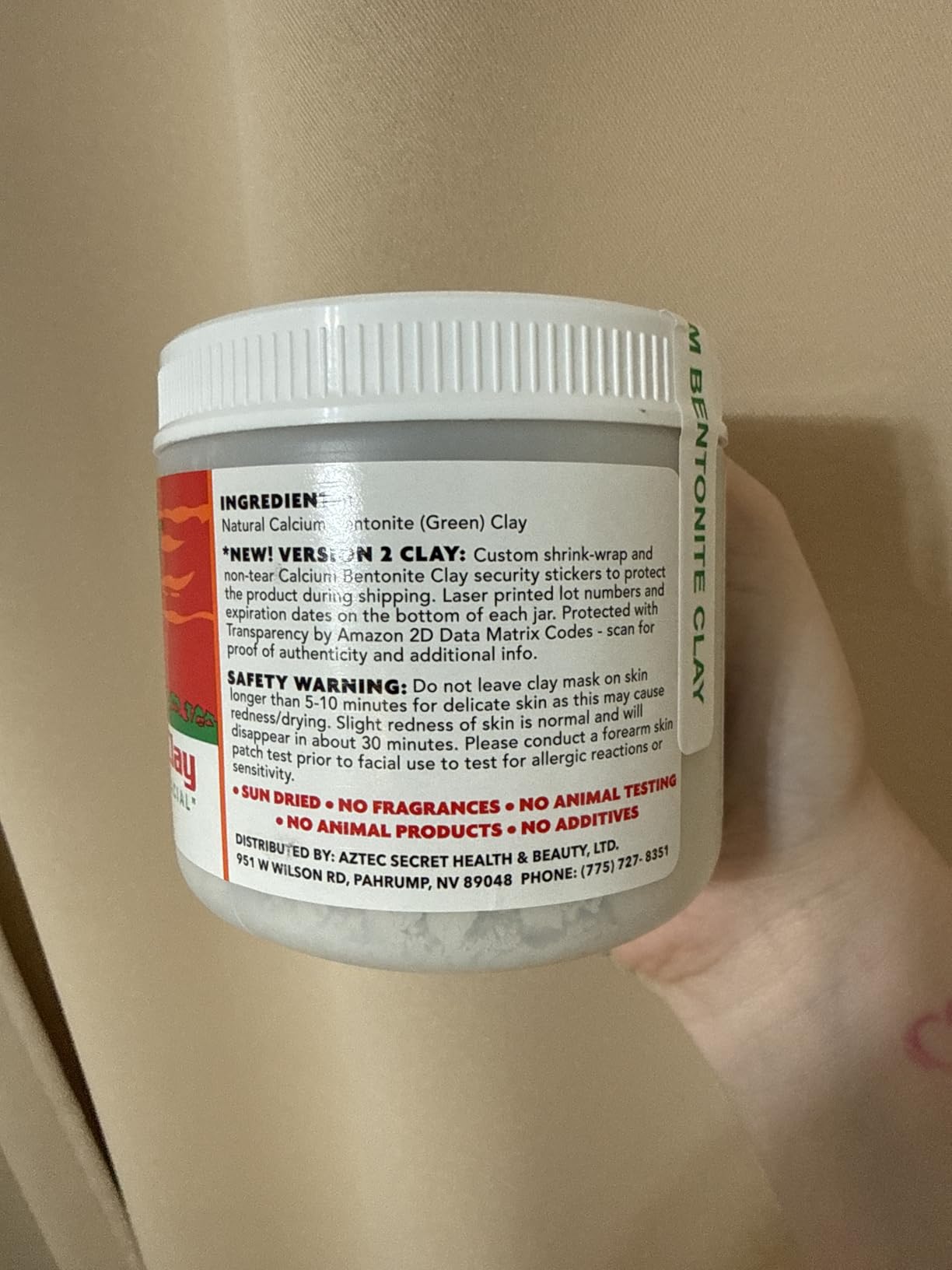 Aztec Secret - Indian Healing Clay 10oz Jar - Deep Pore Cleansing Facial & Body Mask - The Original 100% Natural Calcium Bentonite Clay customer photo 1